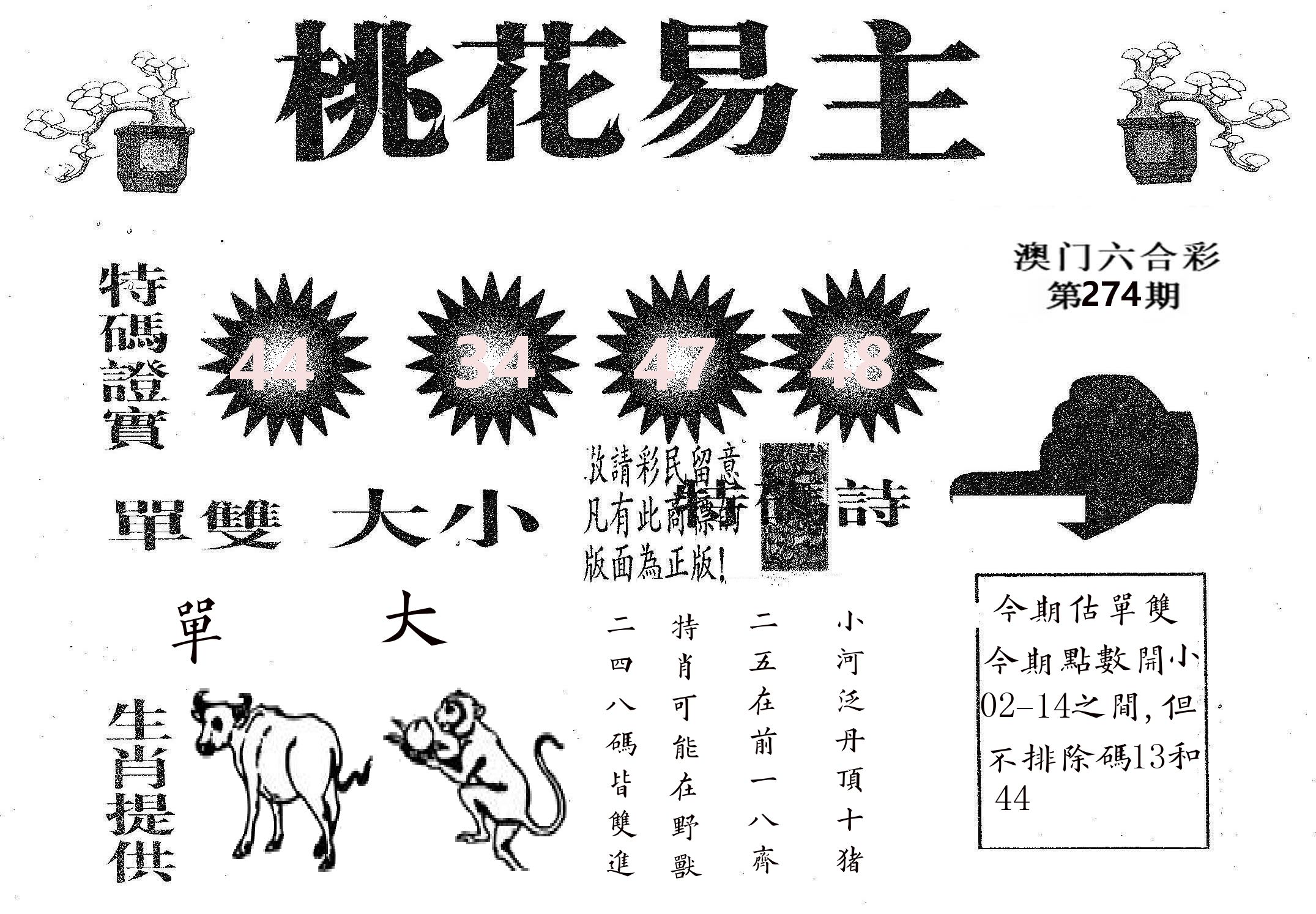 桃花易主 第274期
