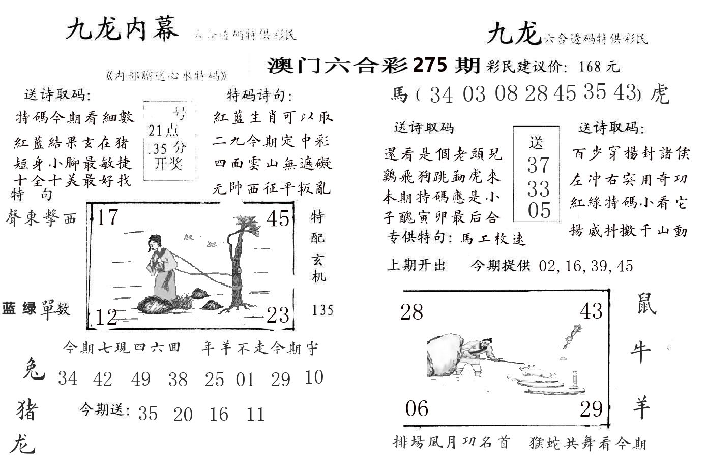 九龙内幕 第275期