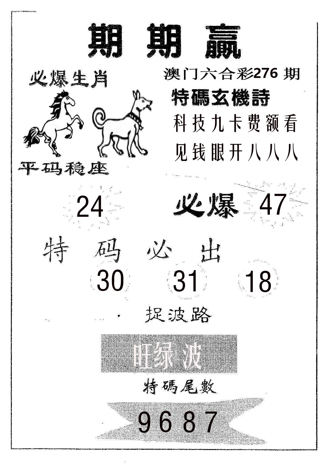 期期赢 第276期