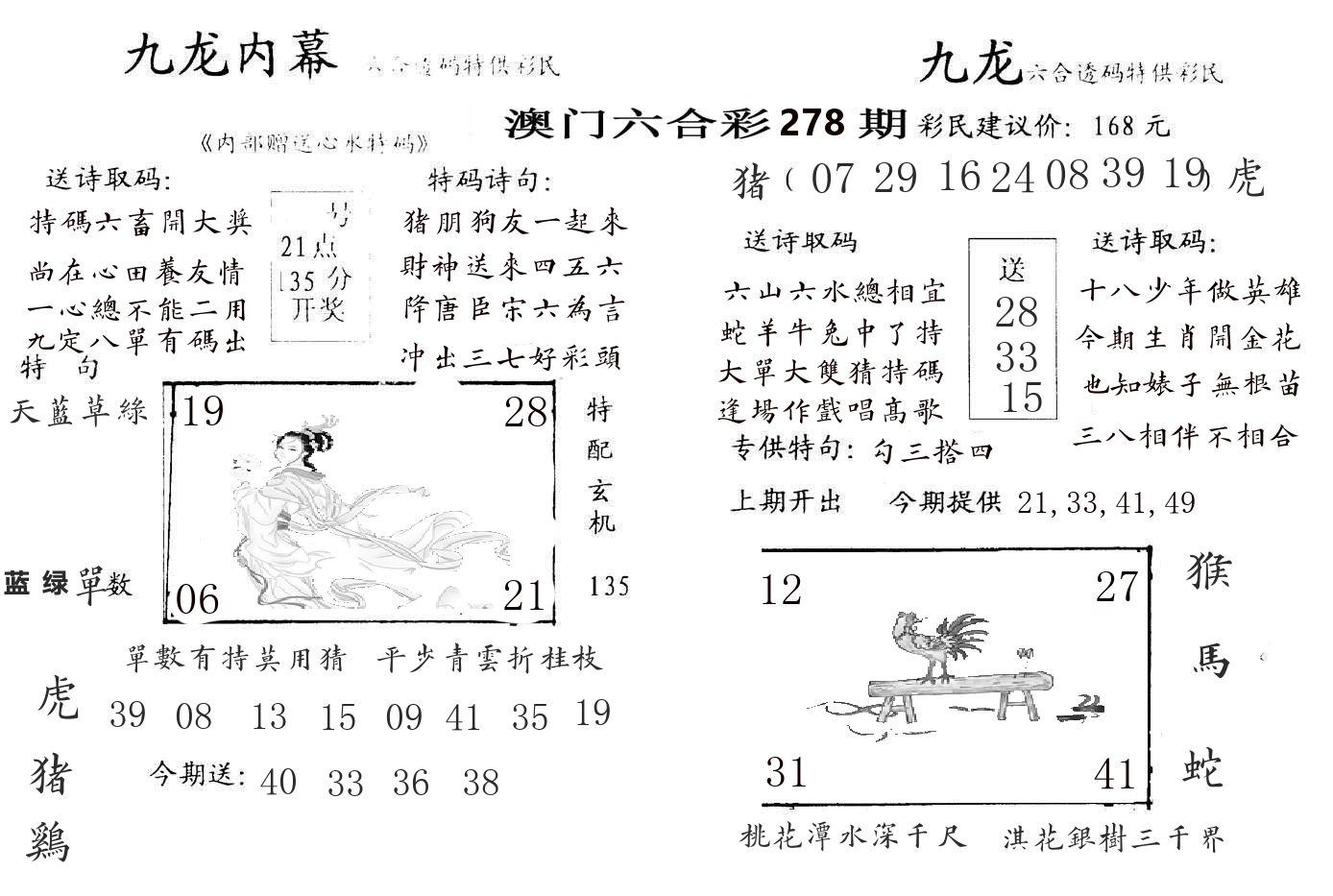 九龙内幕 第278期