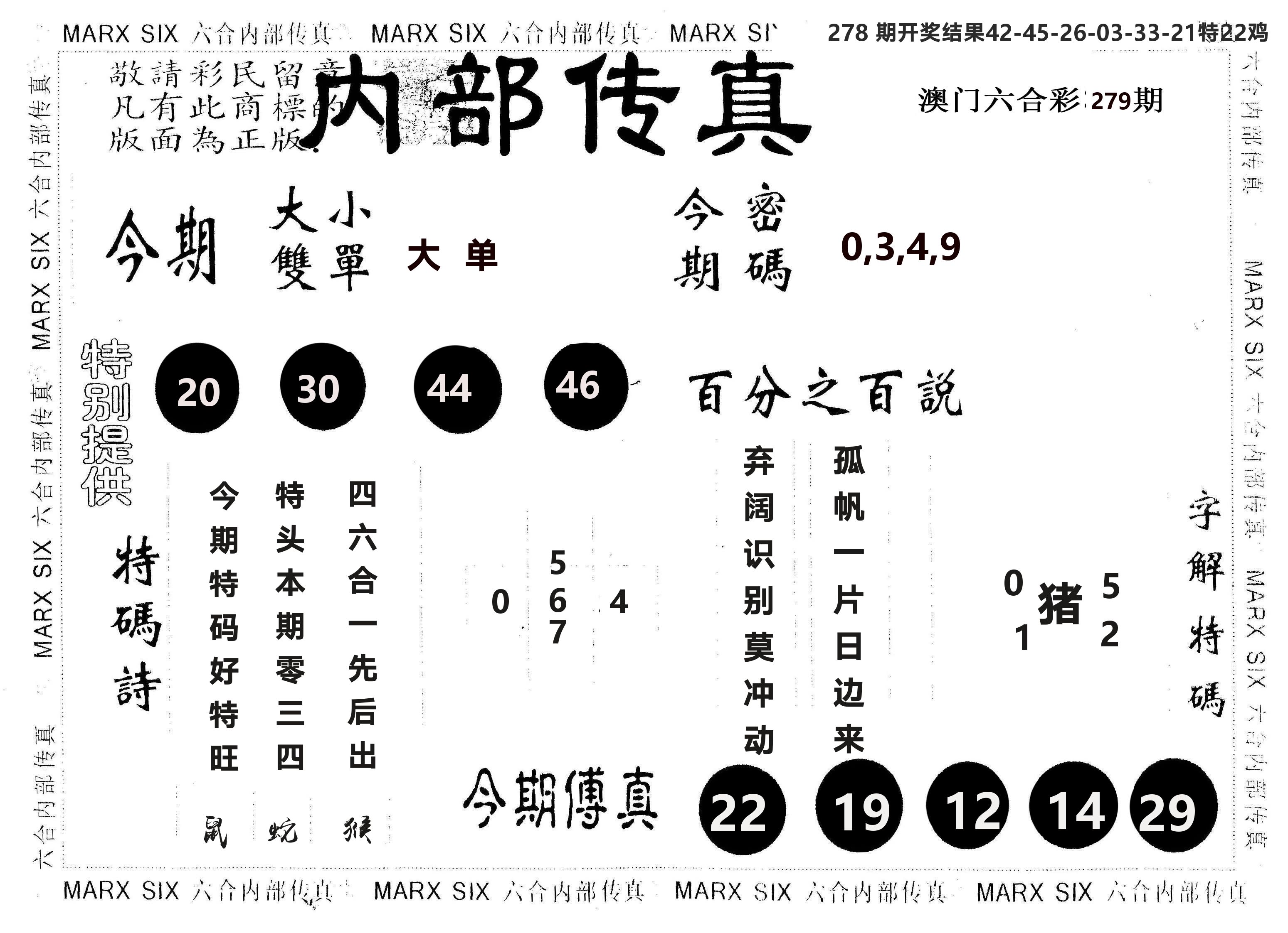 另版内部传真 第279期