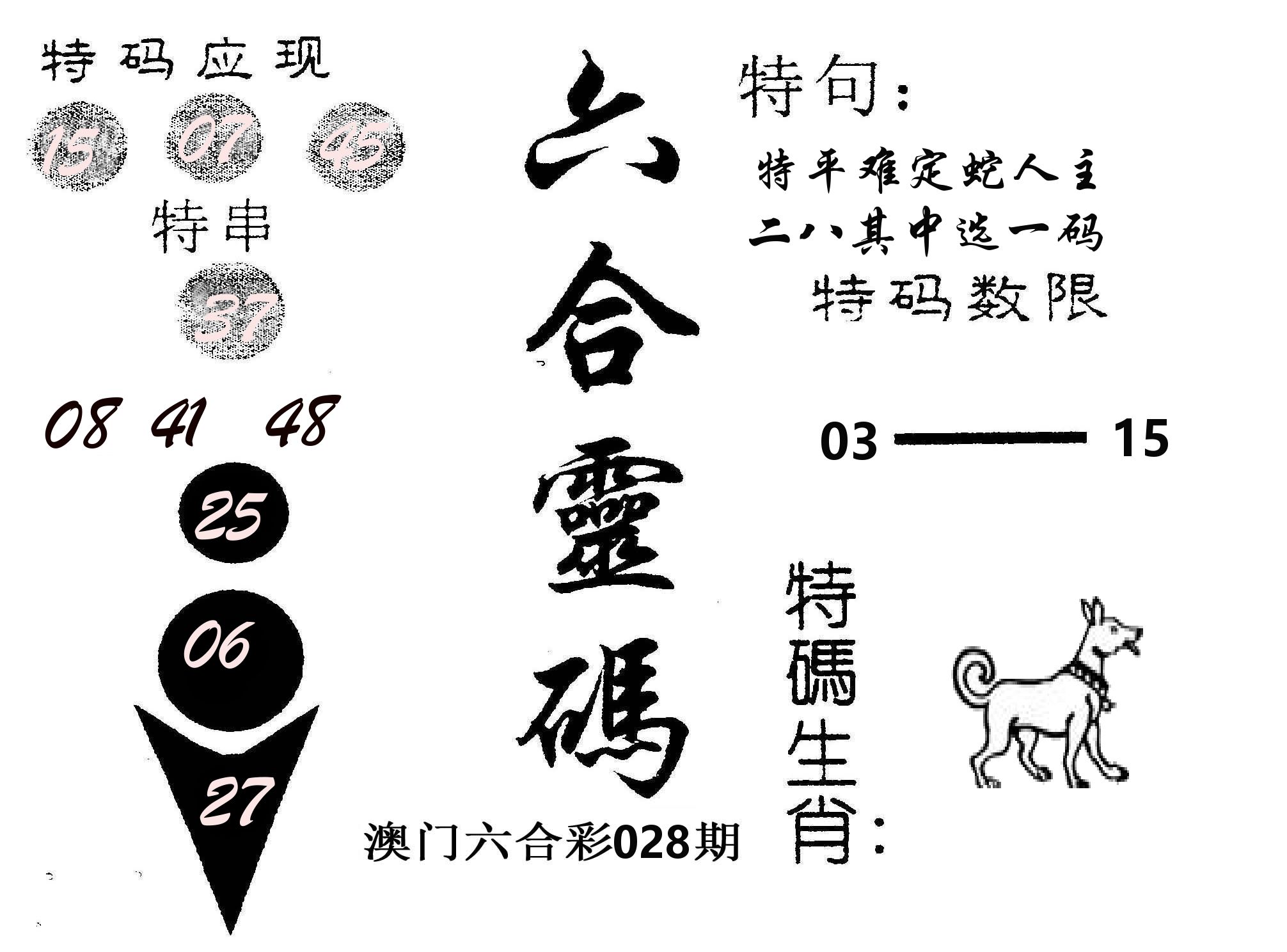 六合灵码 第28期
