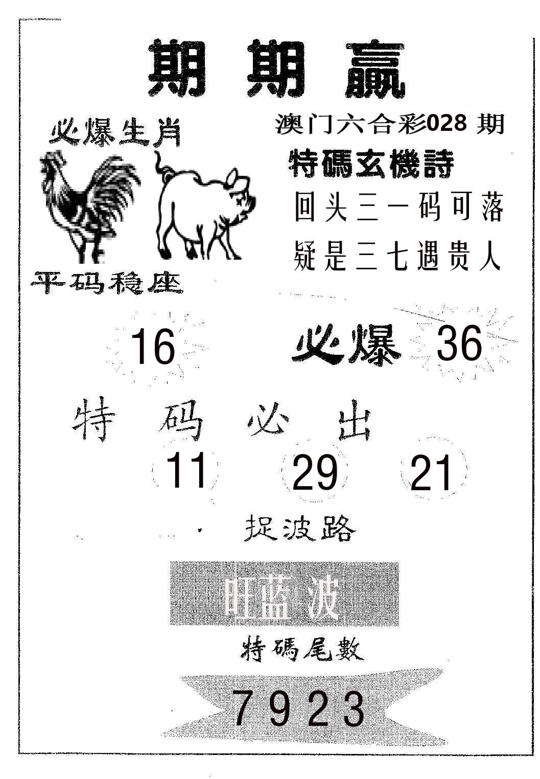 期期赢 第28期
