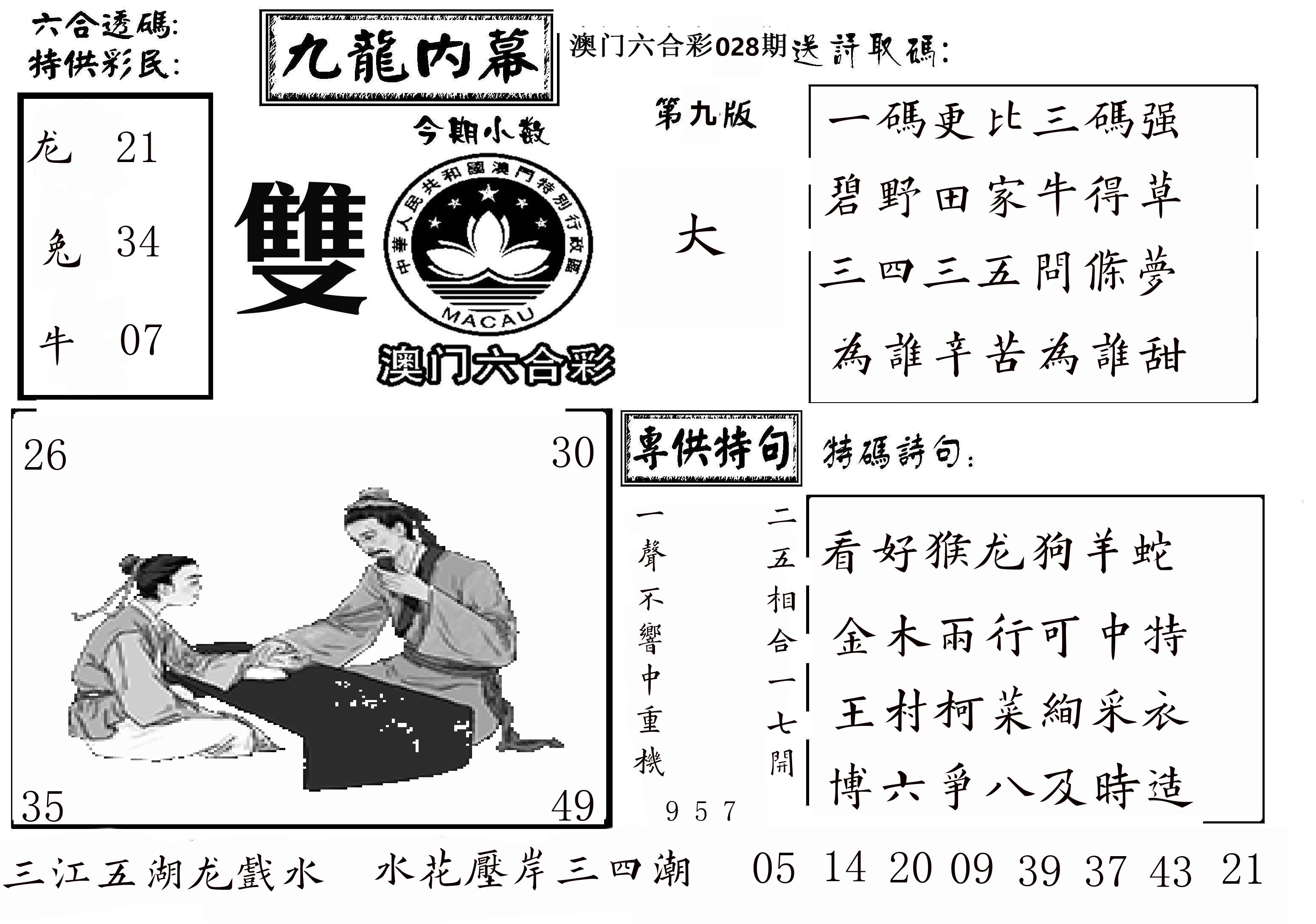 澳门传真3 第28期