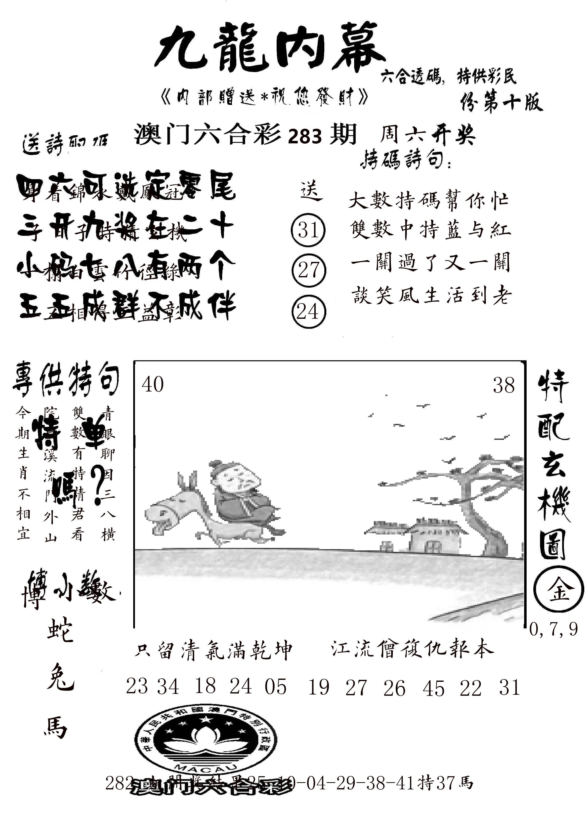 澳门传真2 第283期
