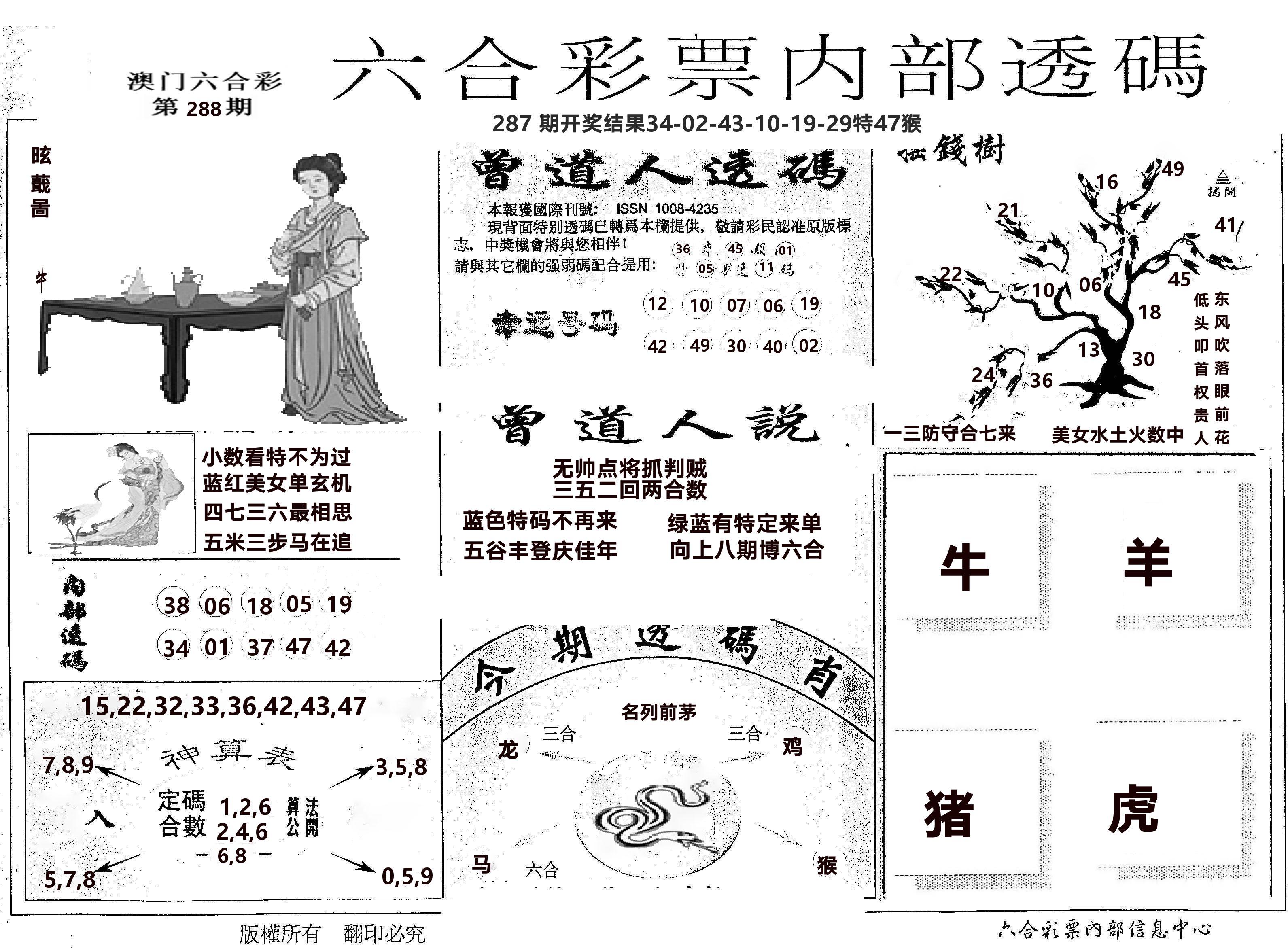 内部透码(信封) 第288期