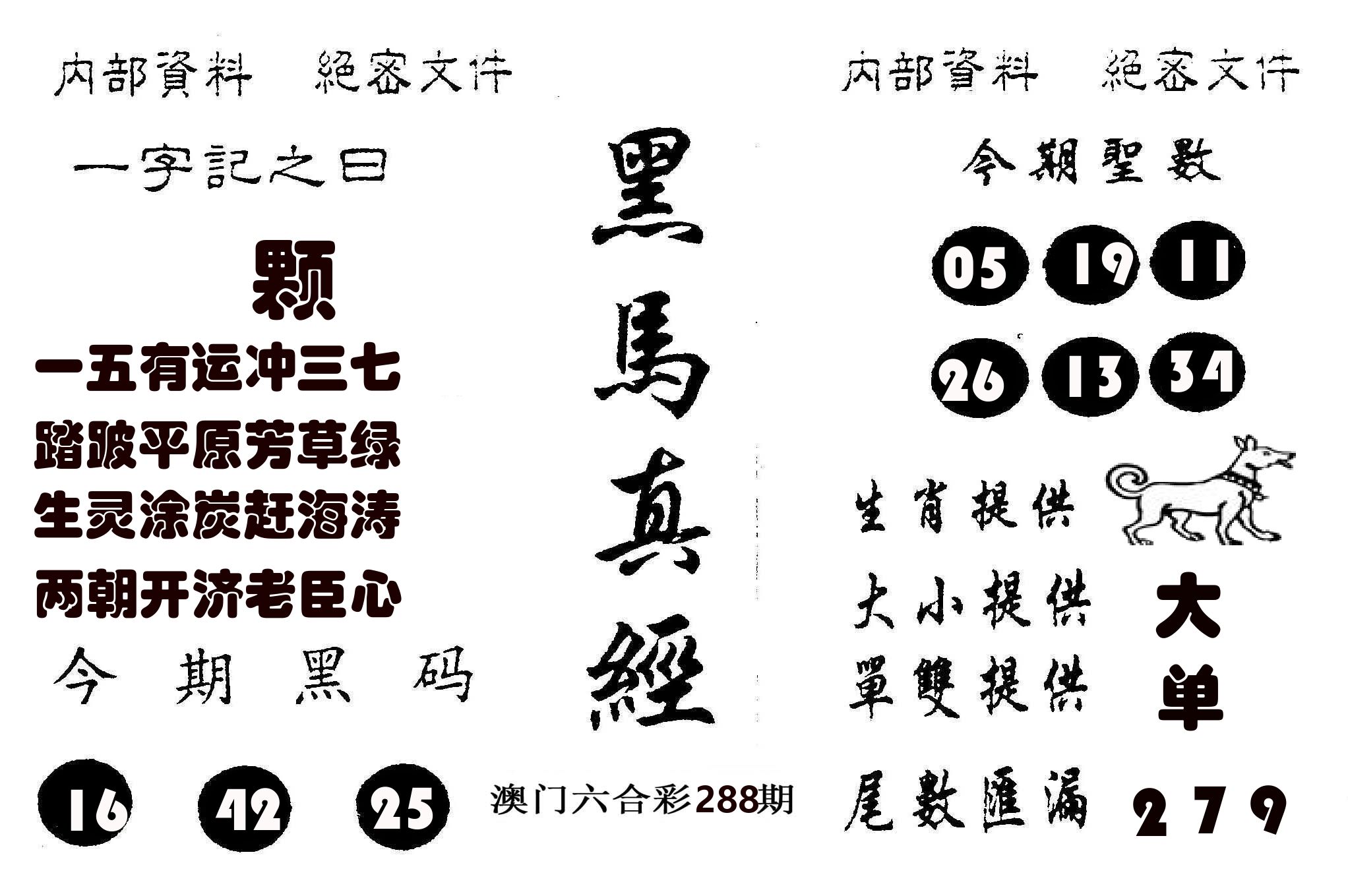 黑马真经 第288期