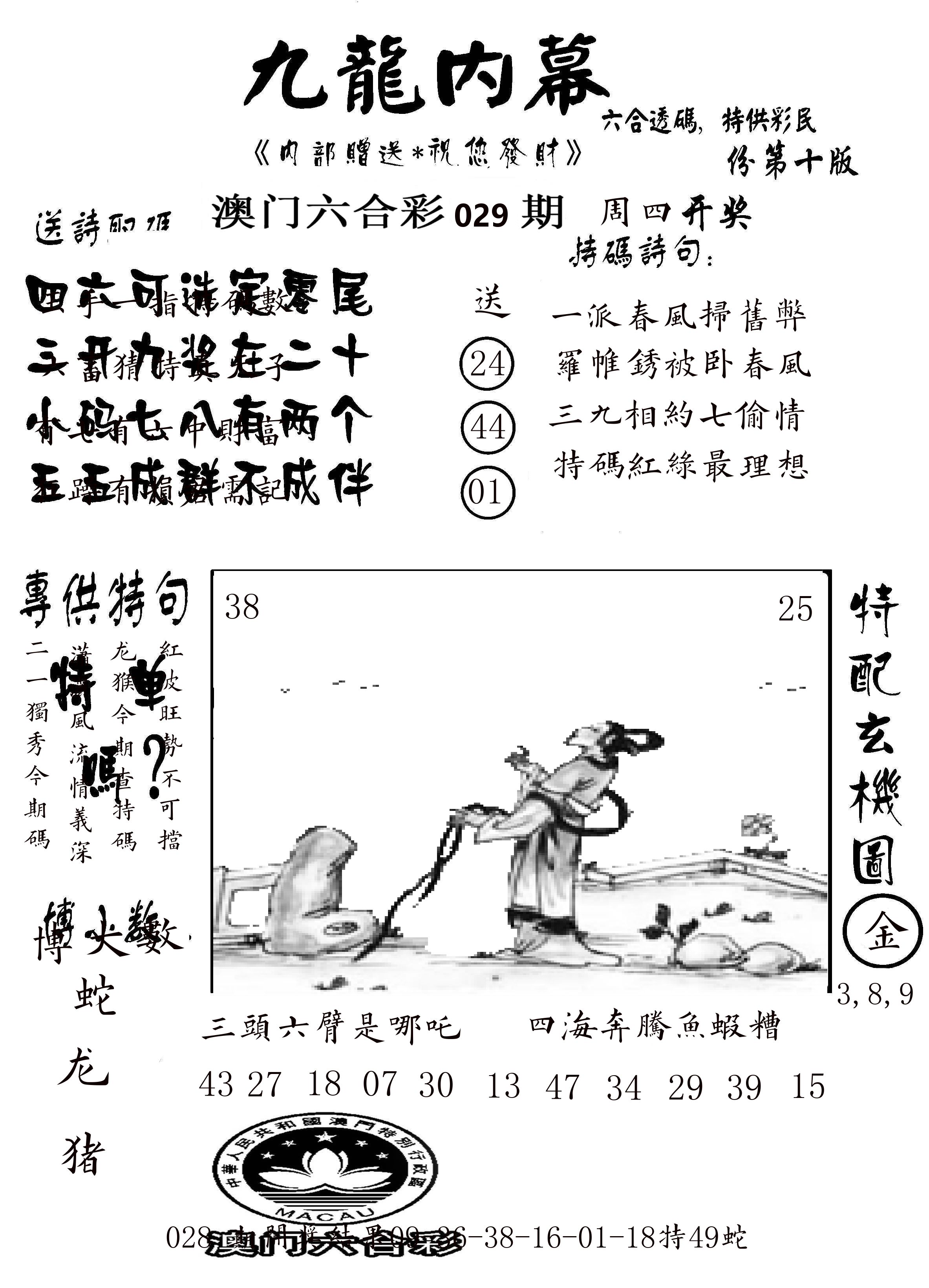 澳门传真2 第29期