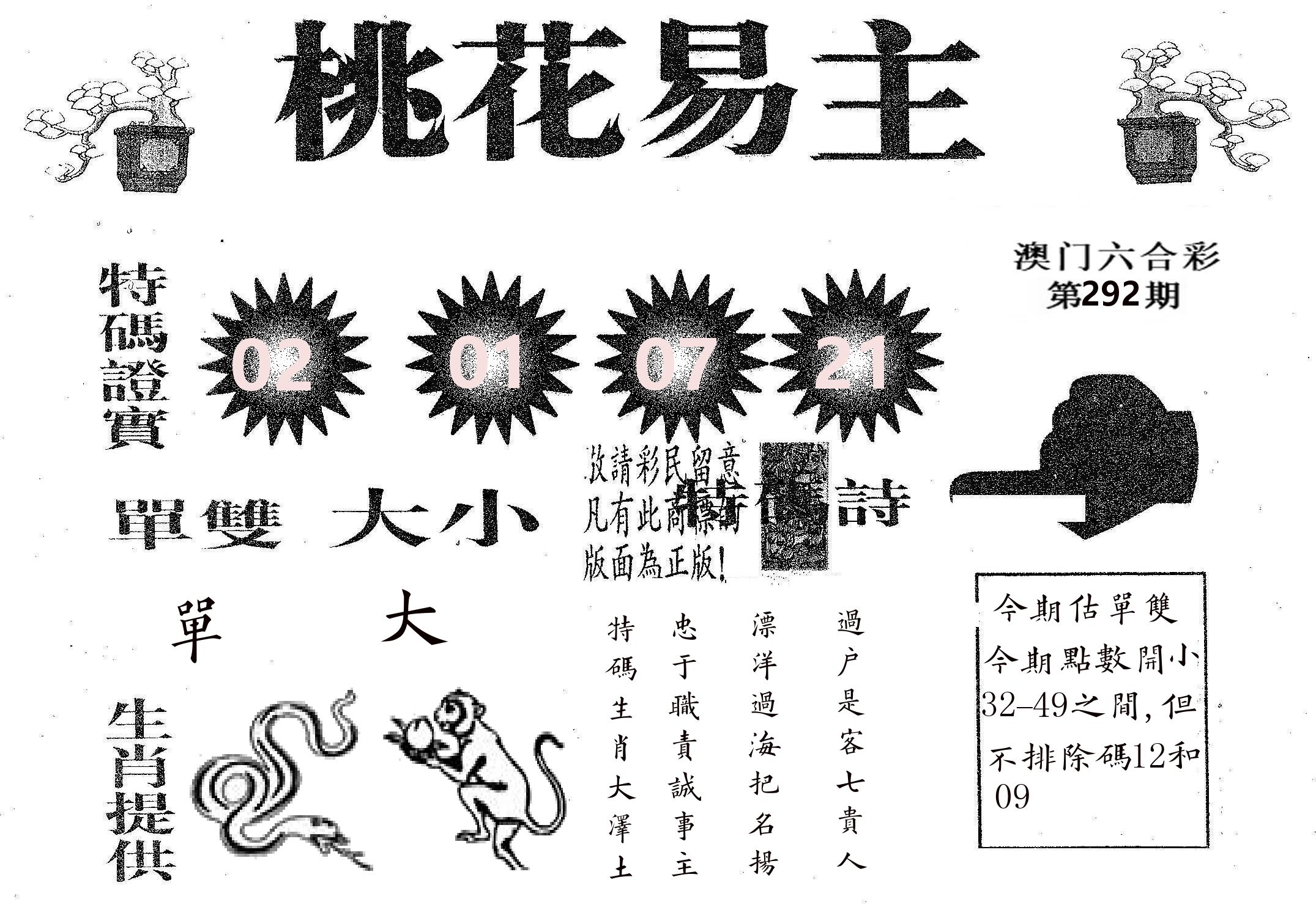 桃花易主 第292期