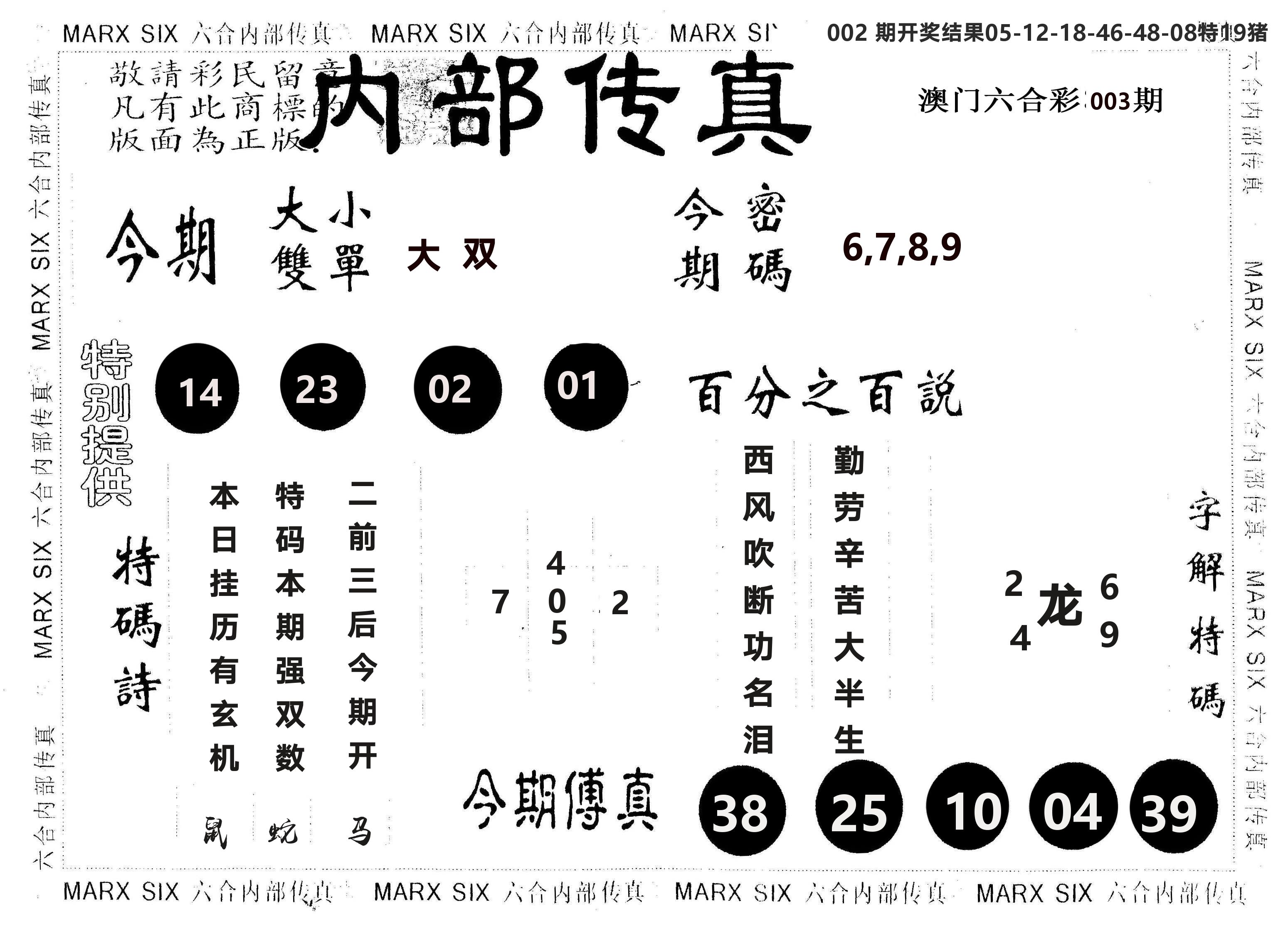 另版内部传真 第3期