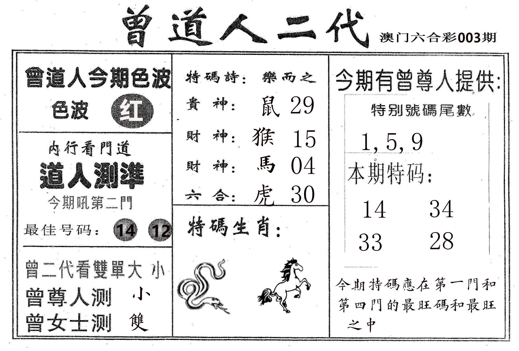 曾二代 第3期