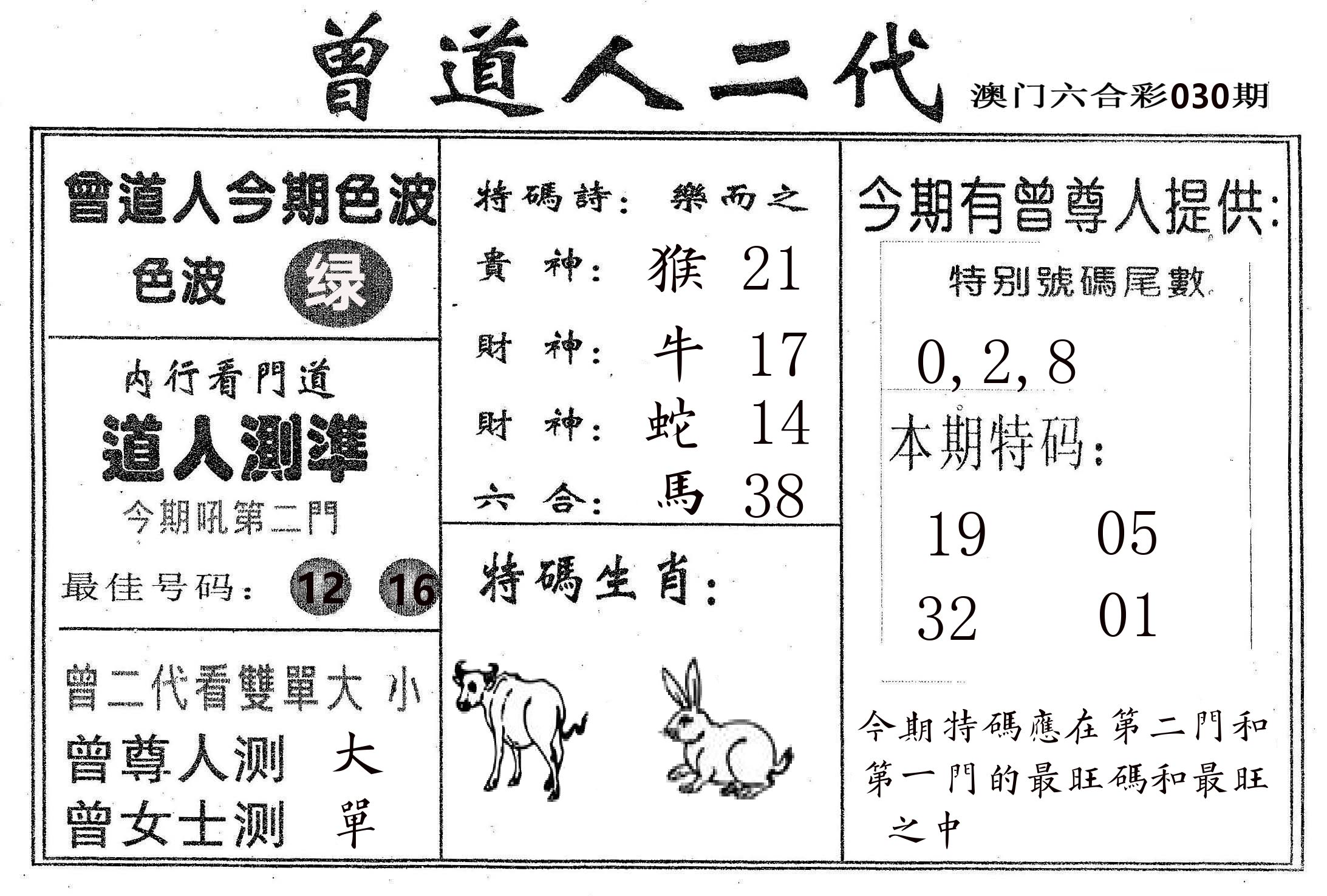 曾二代 第30期