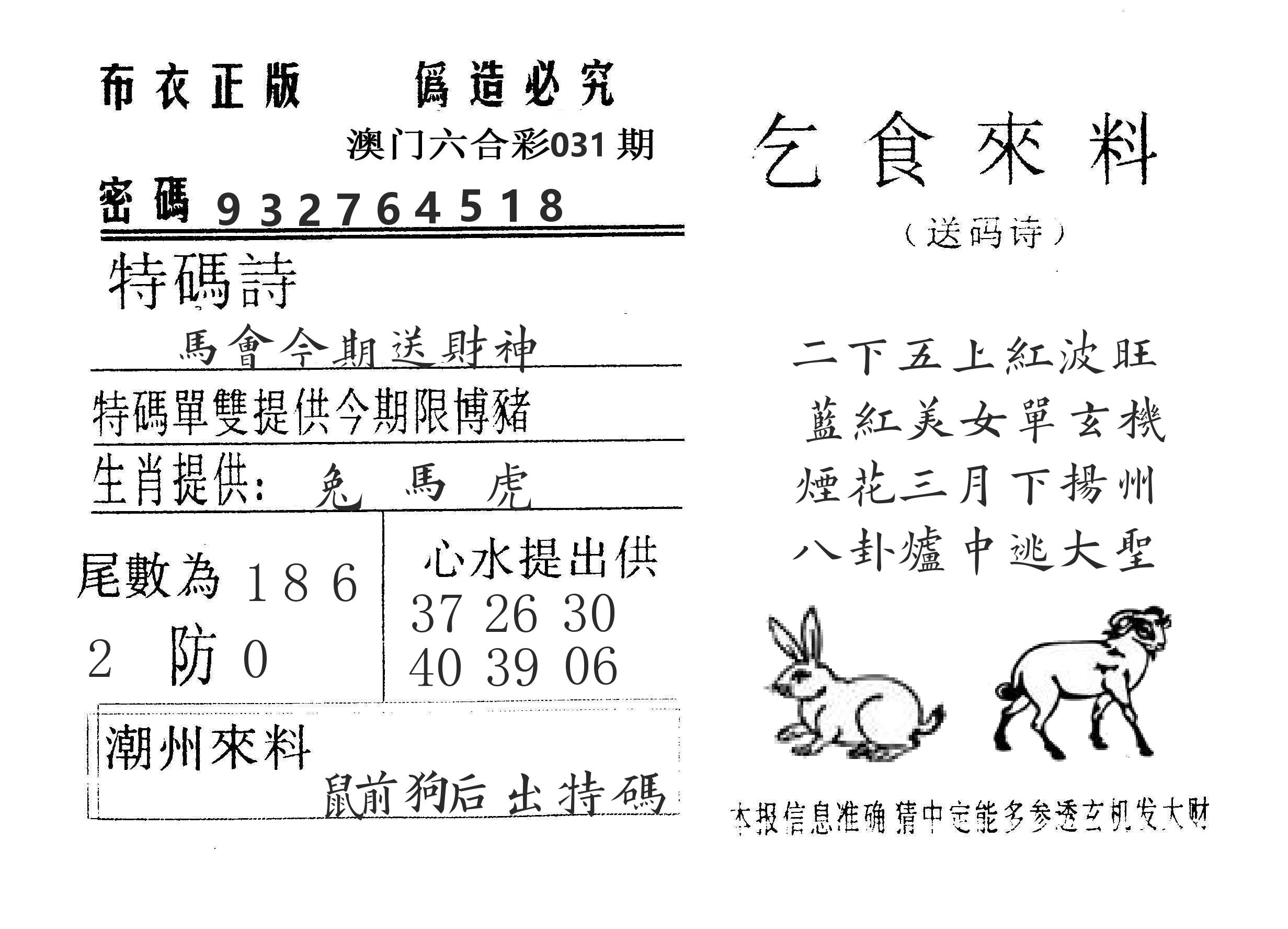 乞食来料 第31期