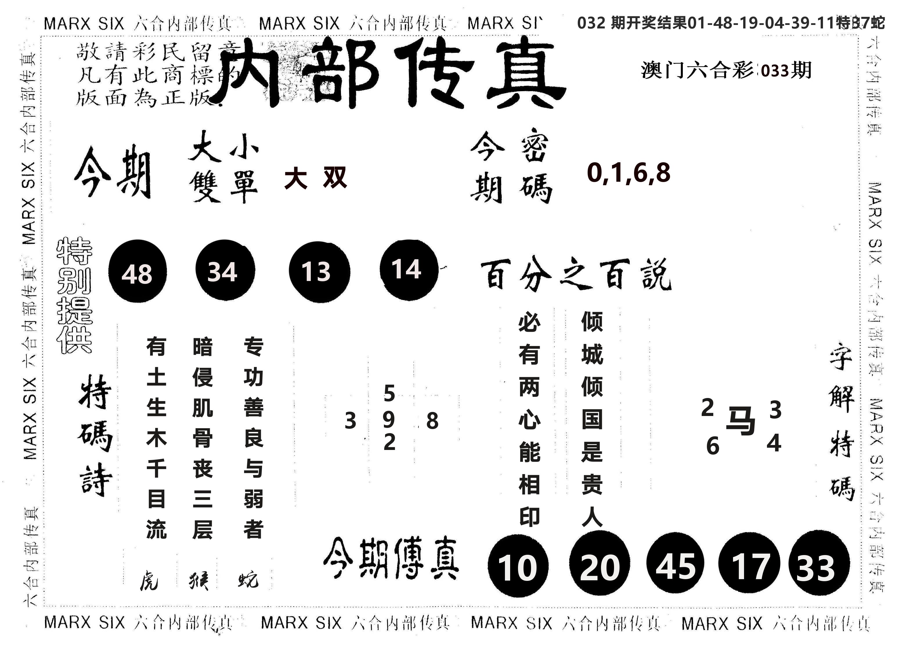 另版内部传真 第33期