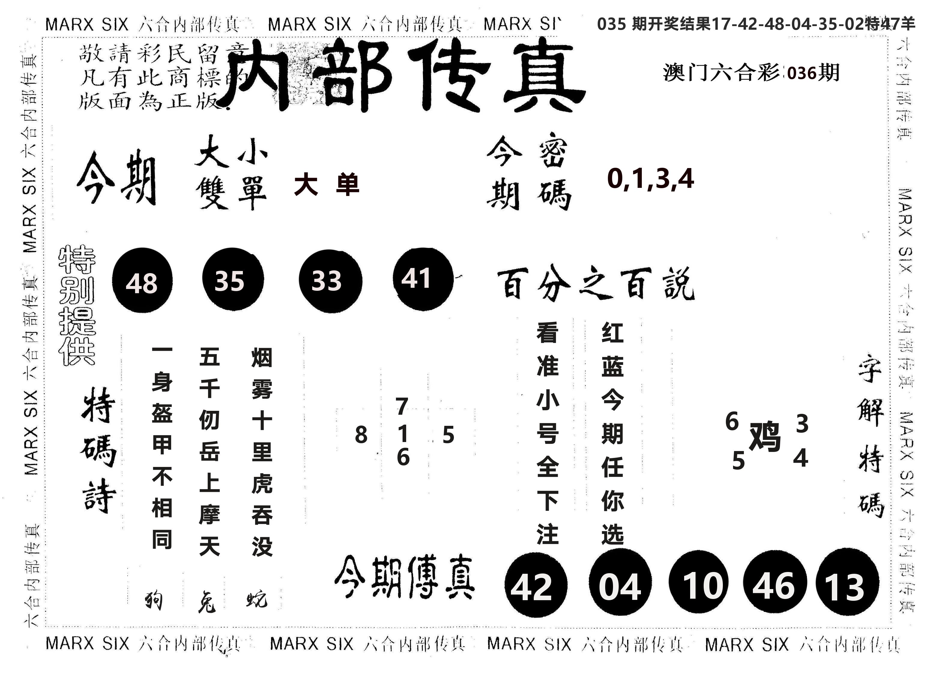 另版内部传真 第36期