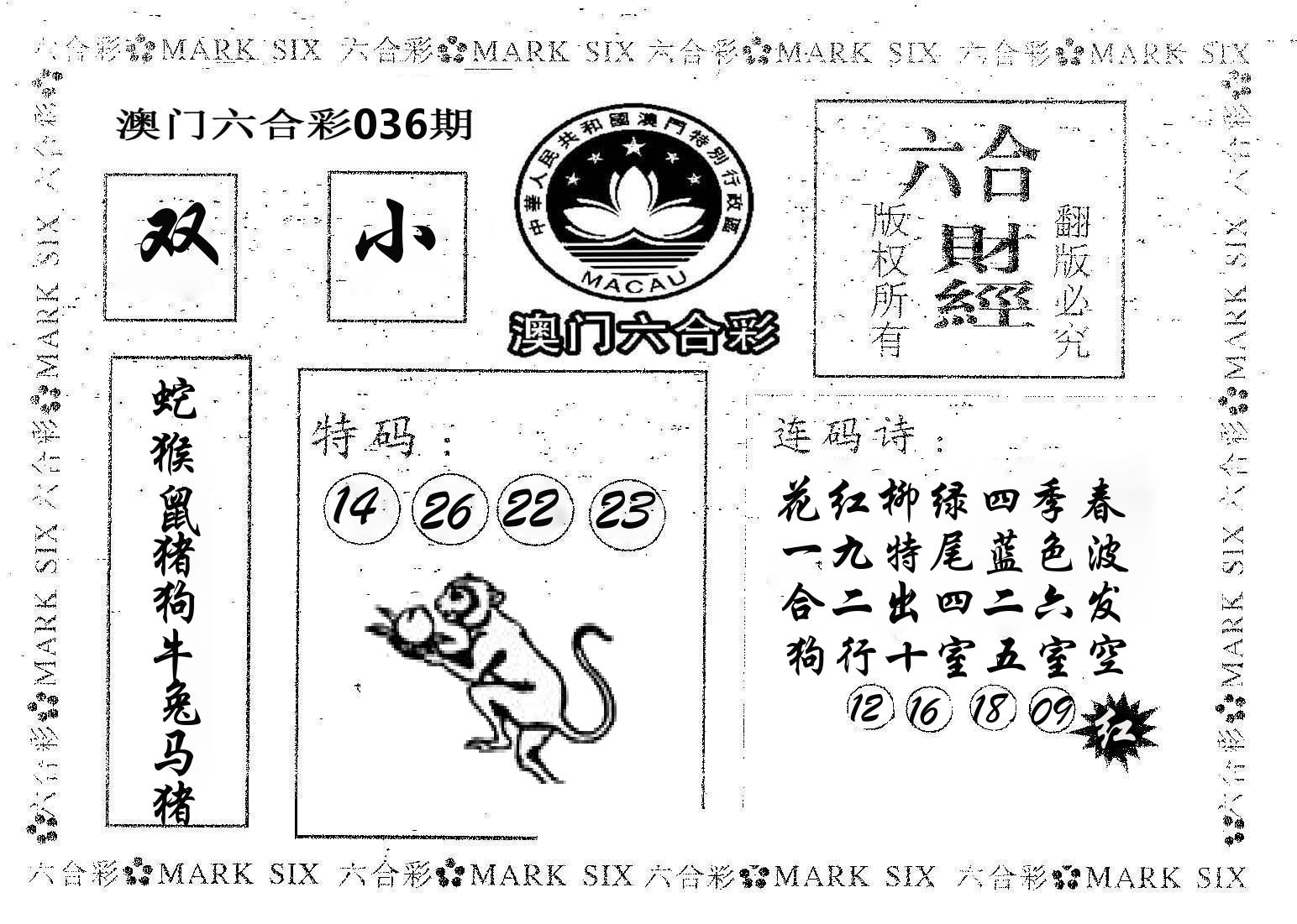 六合财经 第36期