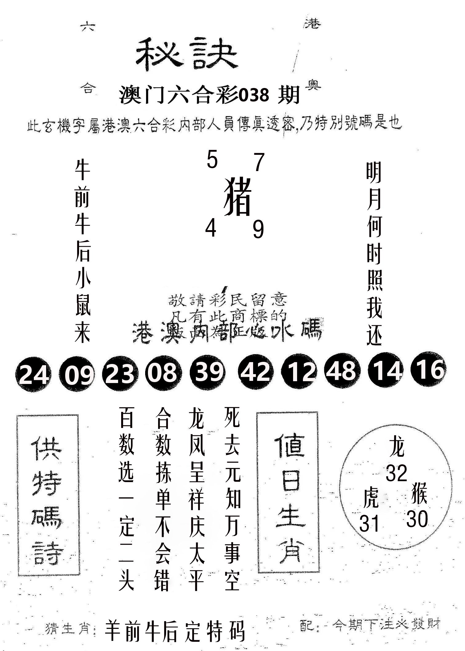秘决 第38期
