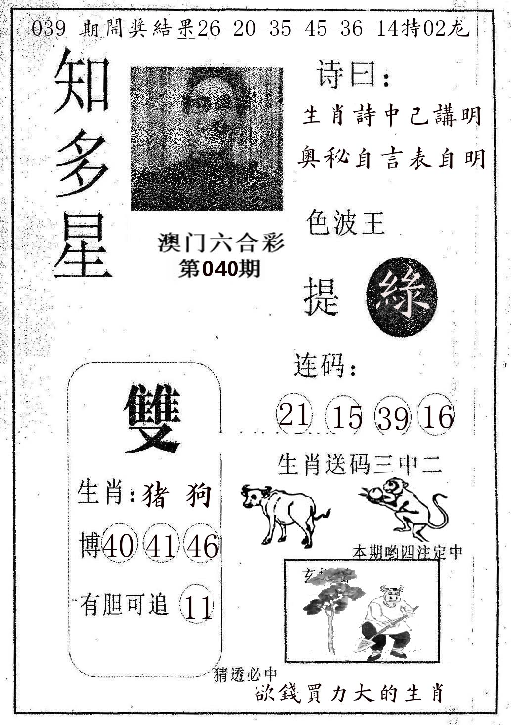 知多星 第40期