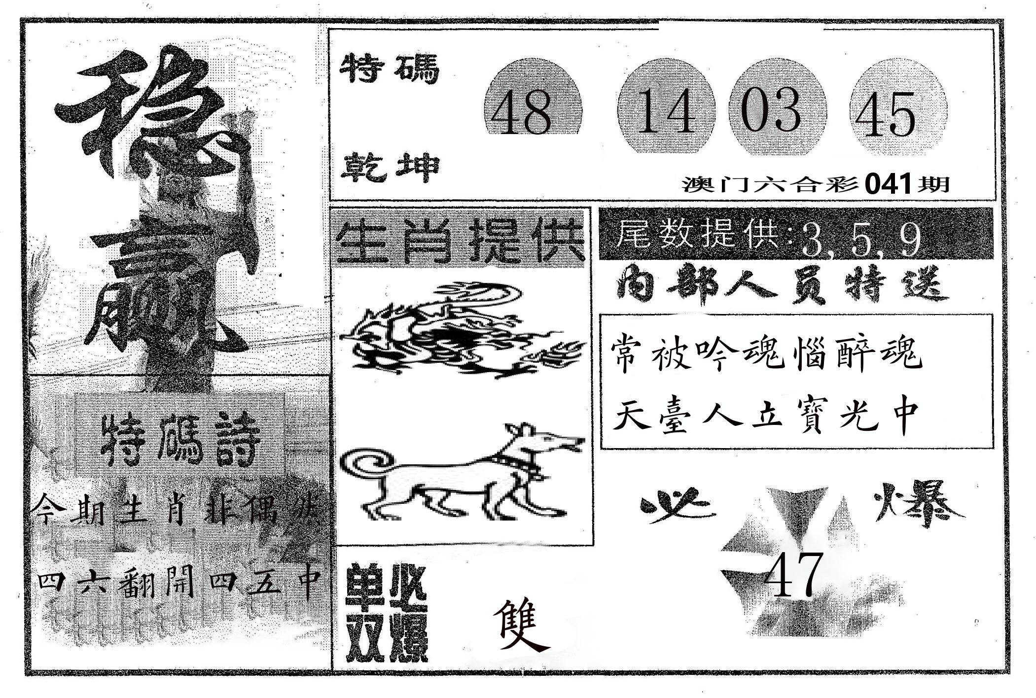 稳赢 第41期