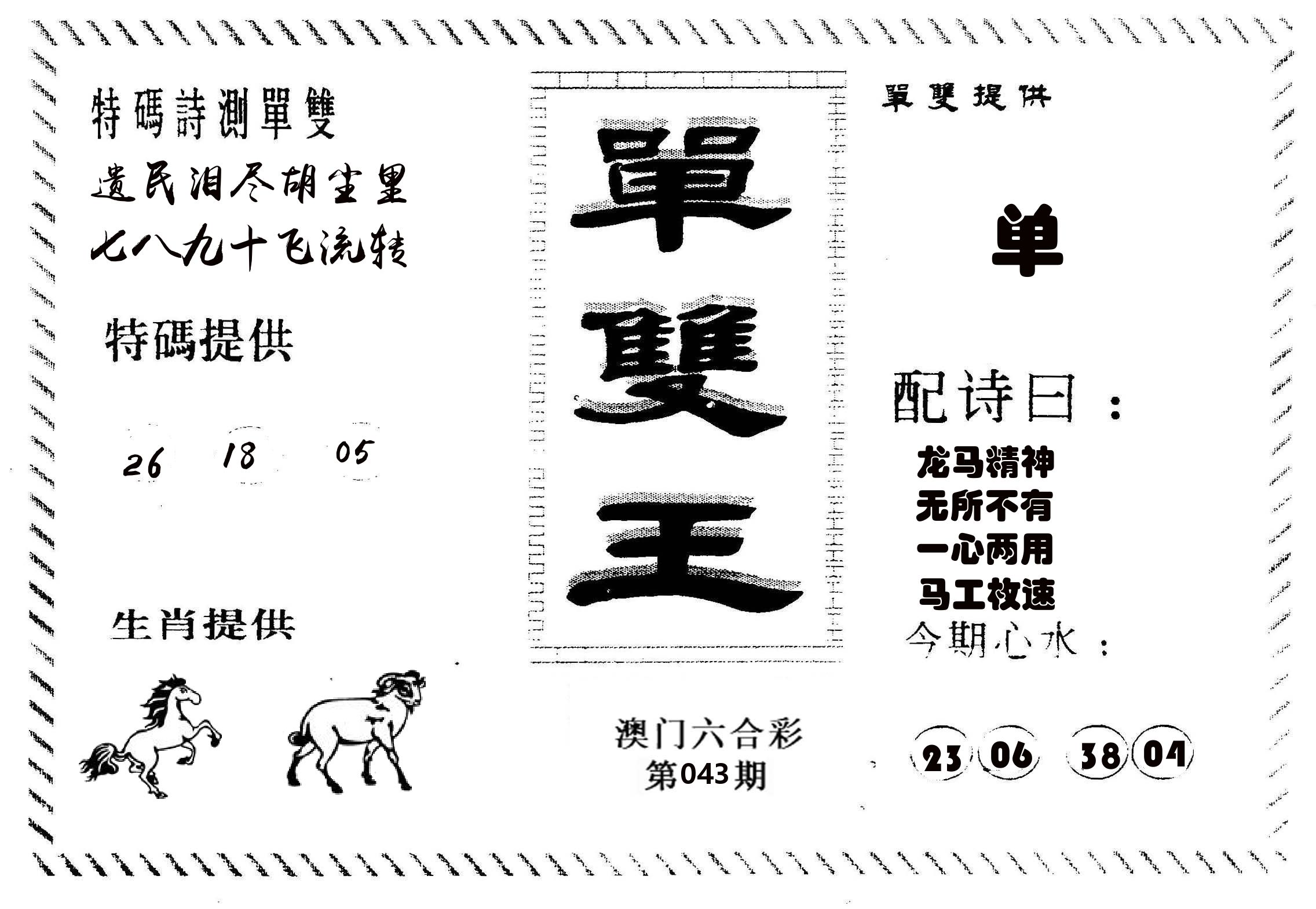 单双王B 第43期