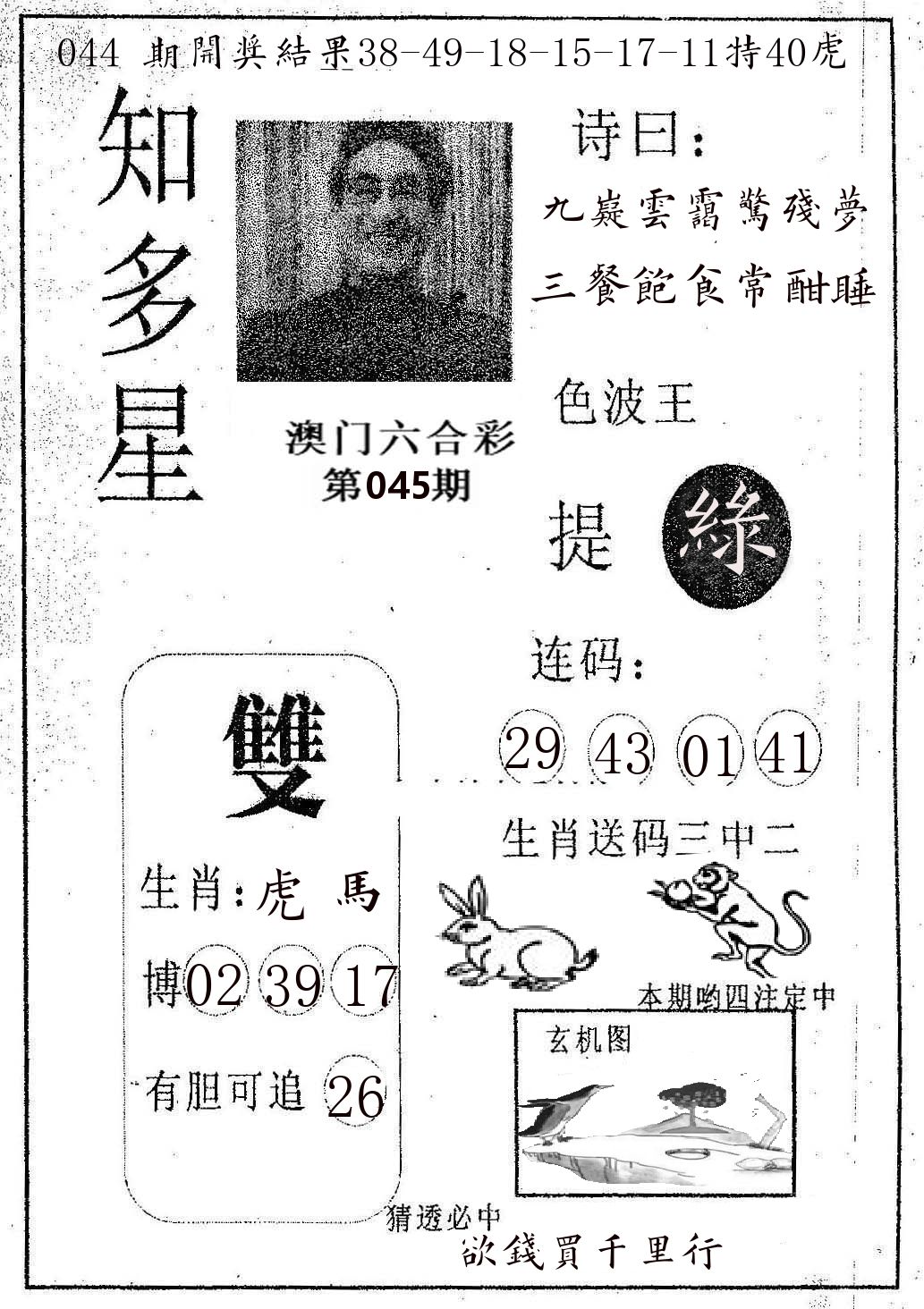 知多星 第45期