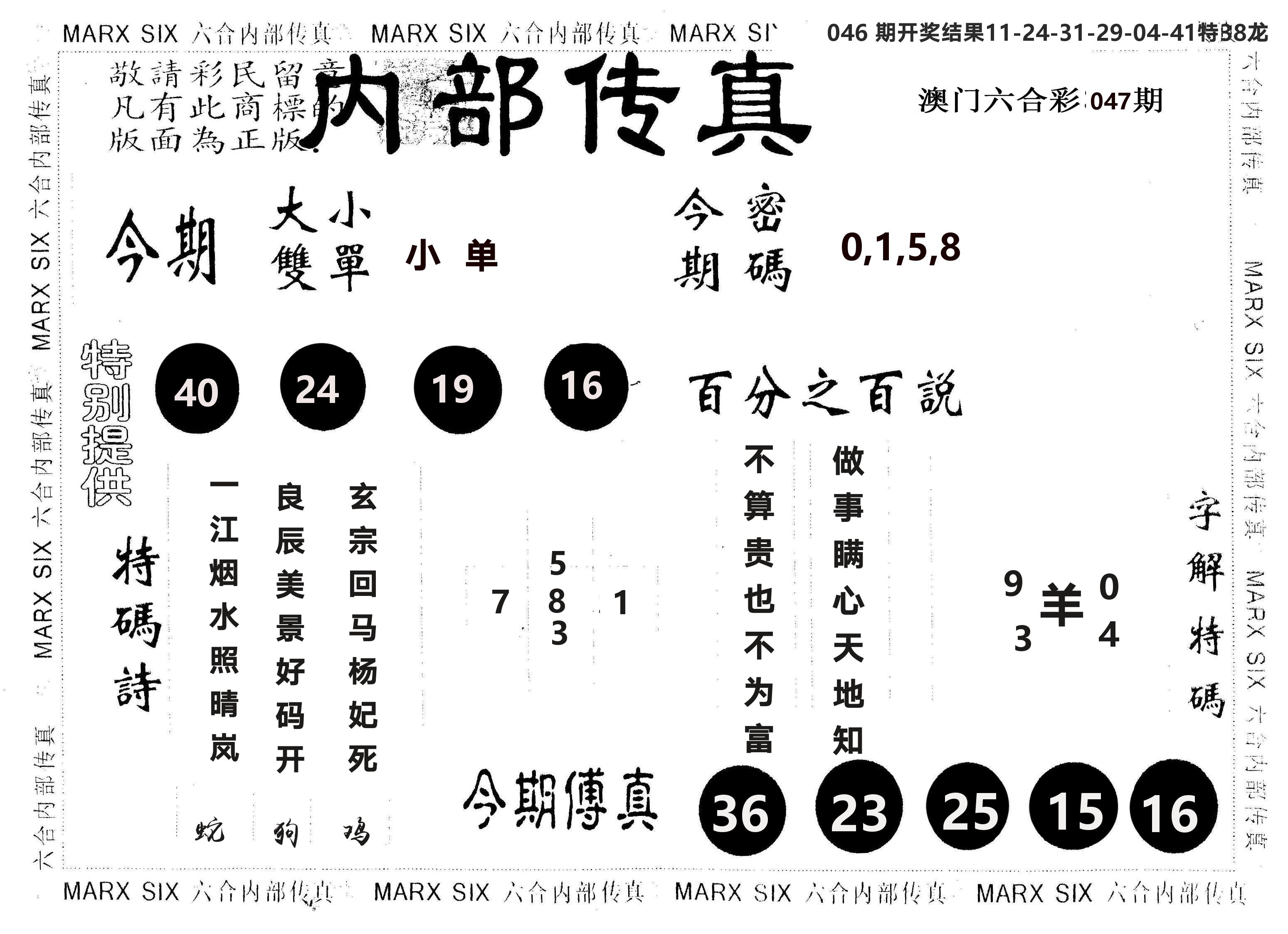 另版内部传真 第47期