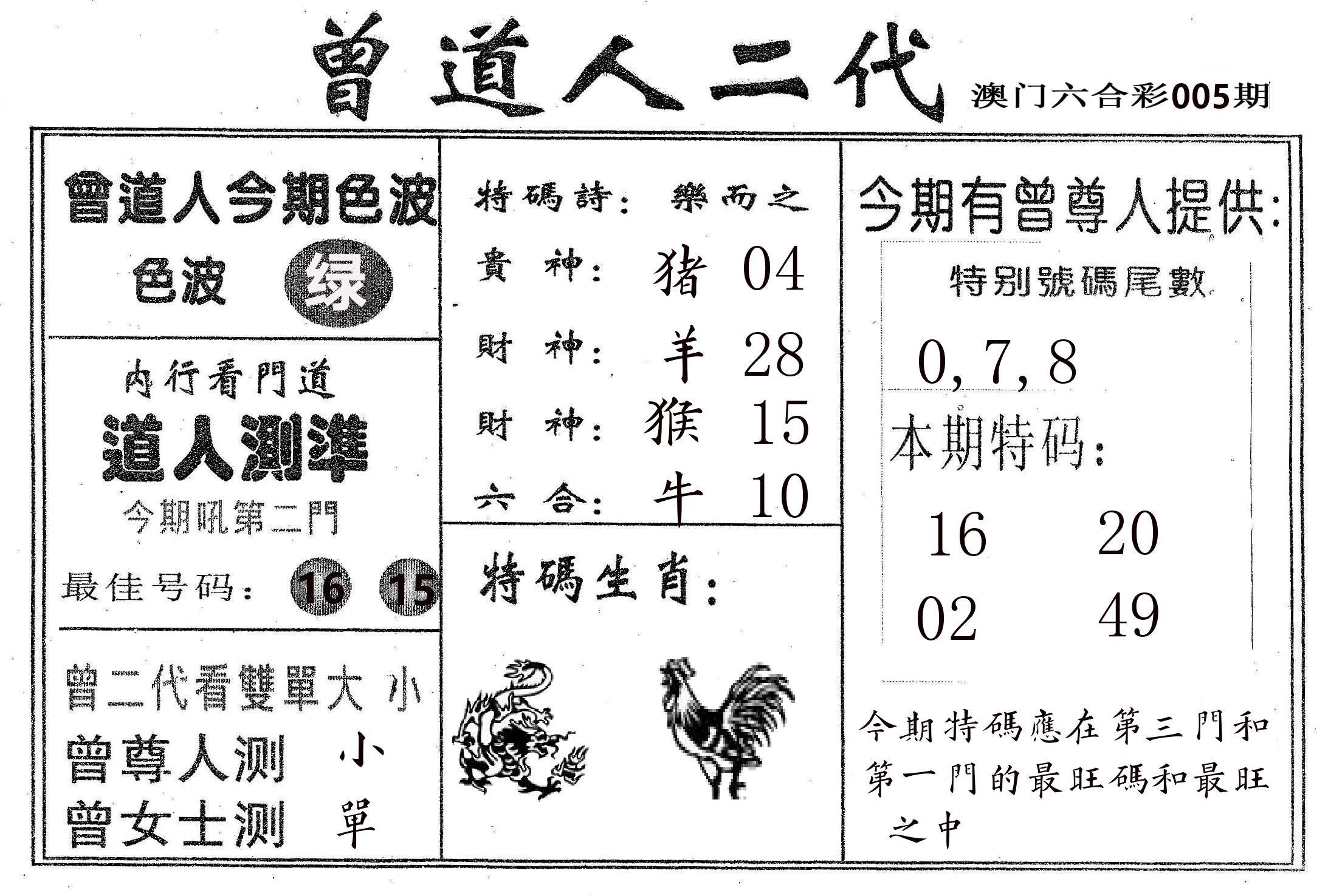 曾二代 第5期