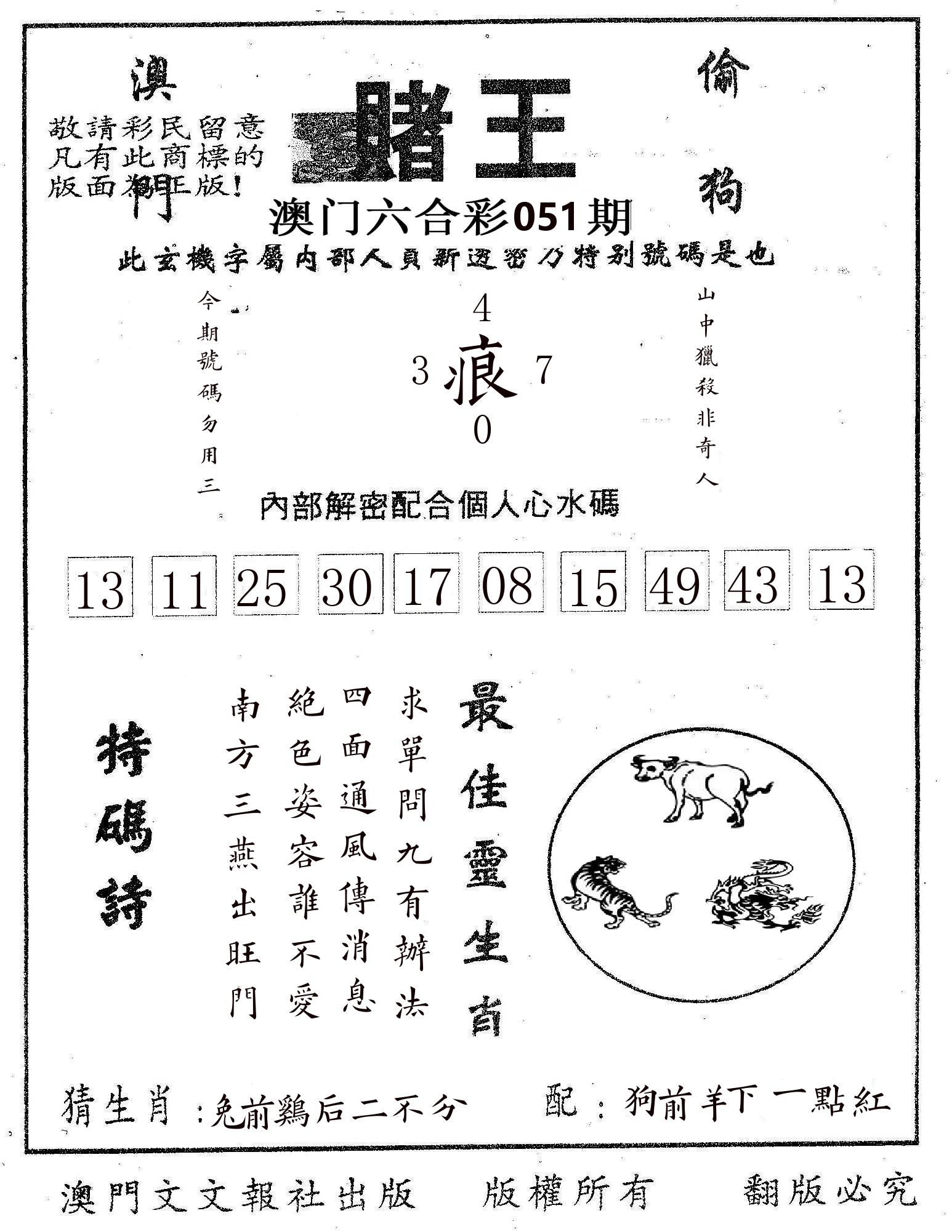 赌王 第51期