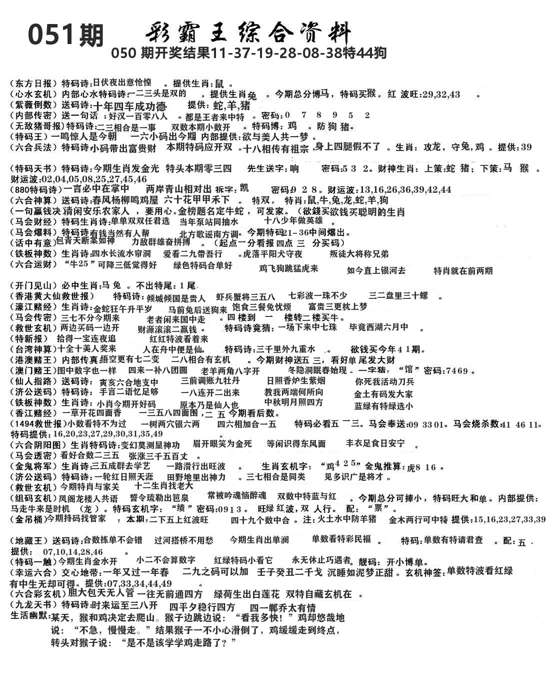 澳门综合资料 第51期