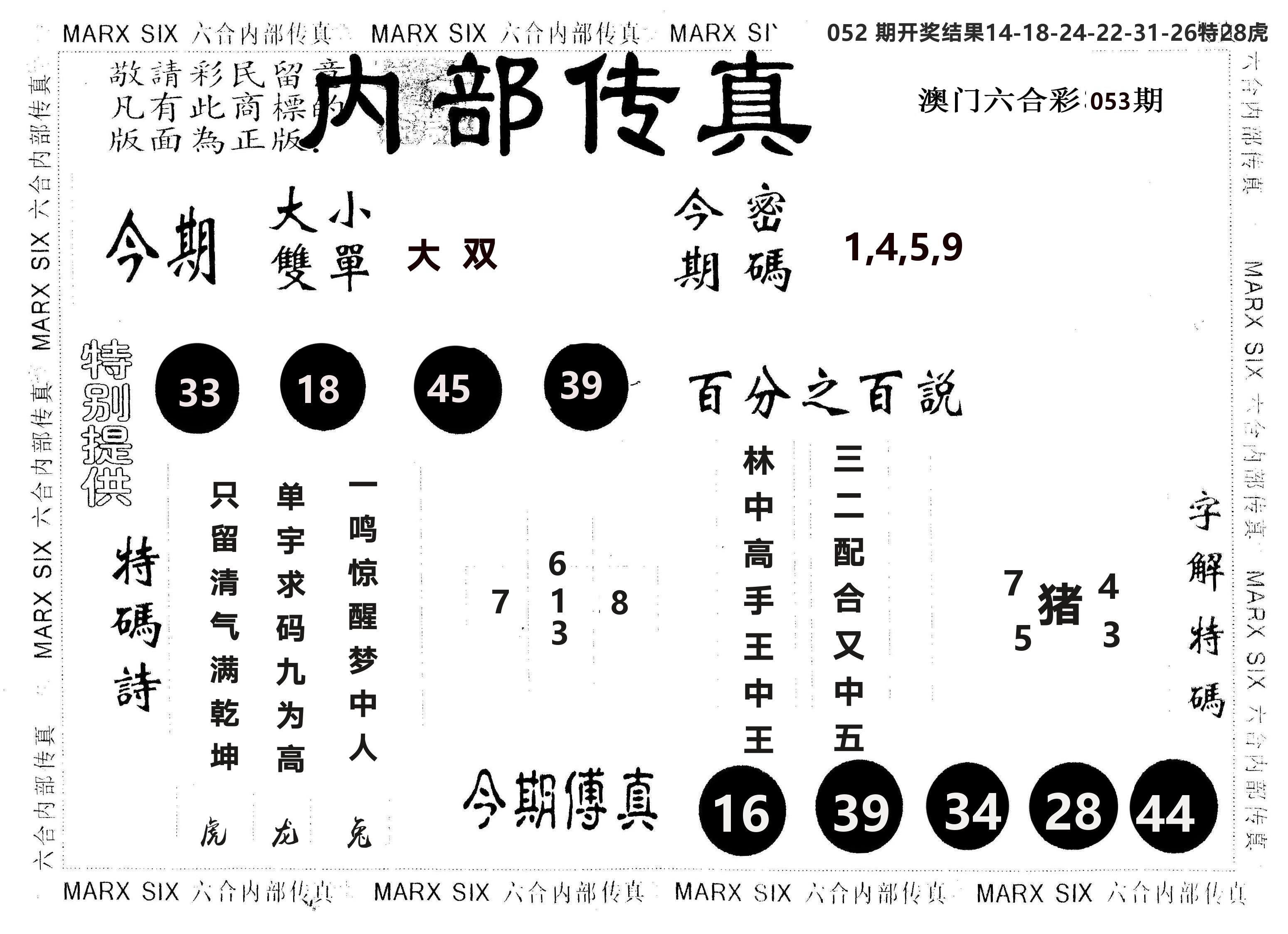 另版内部传真 第53期