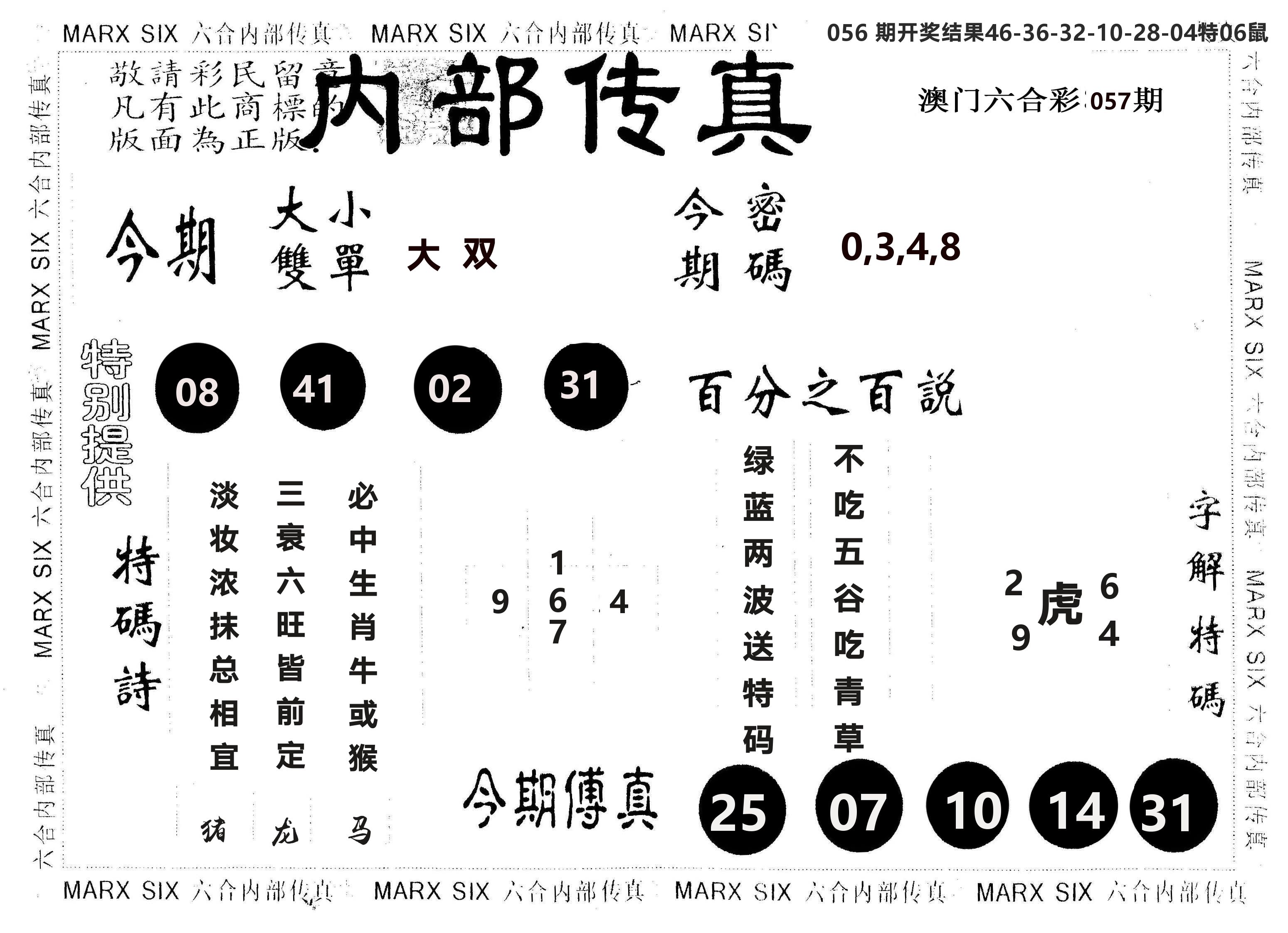 另版内部传真 第57期
