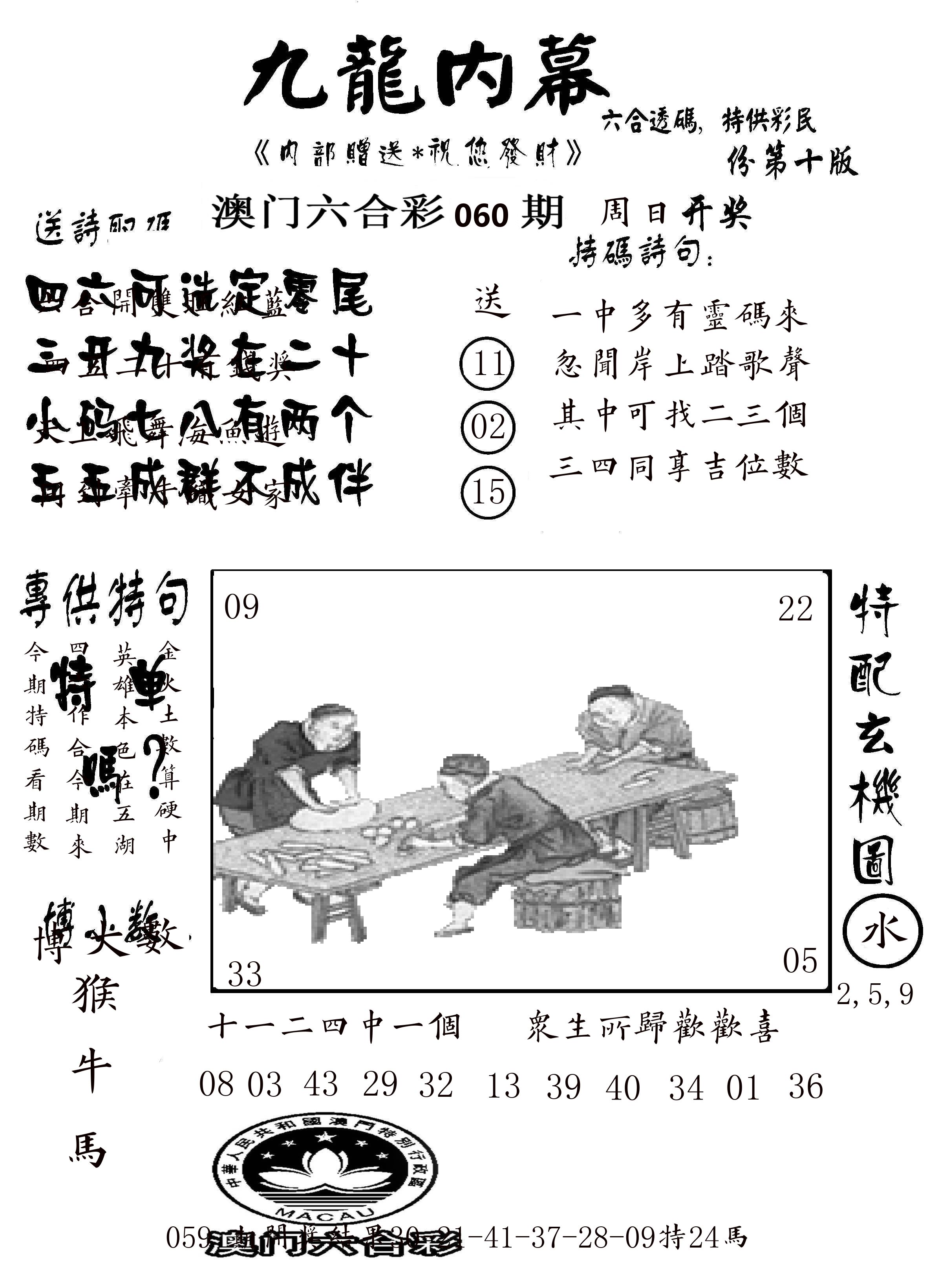 澳门传真2 第60期