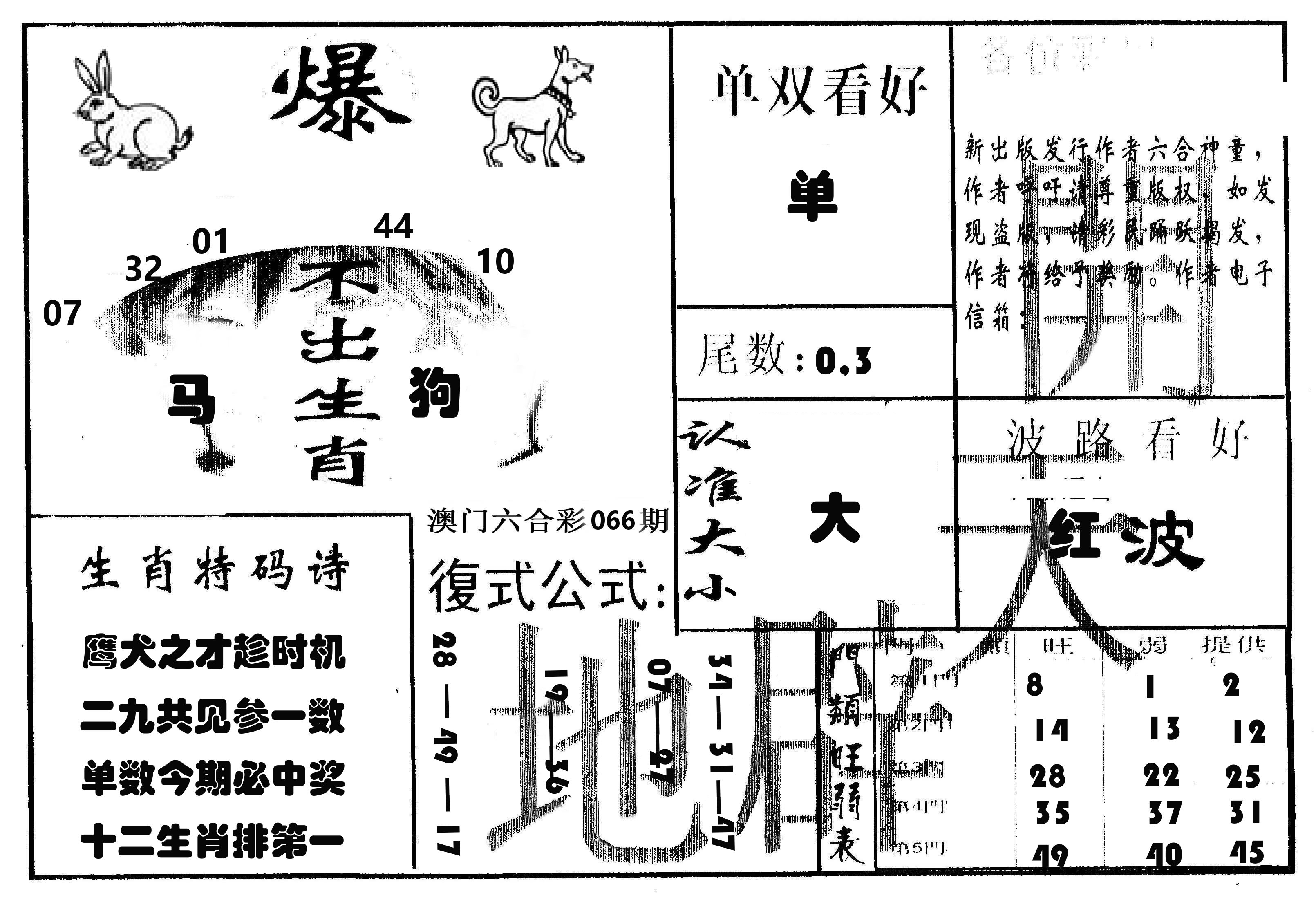 开天辟地 第66期