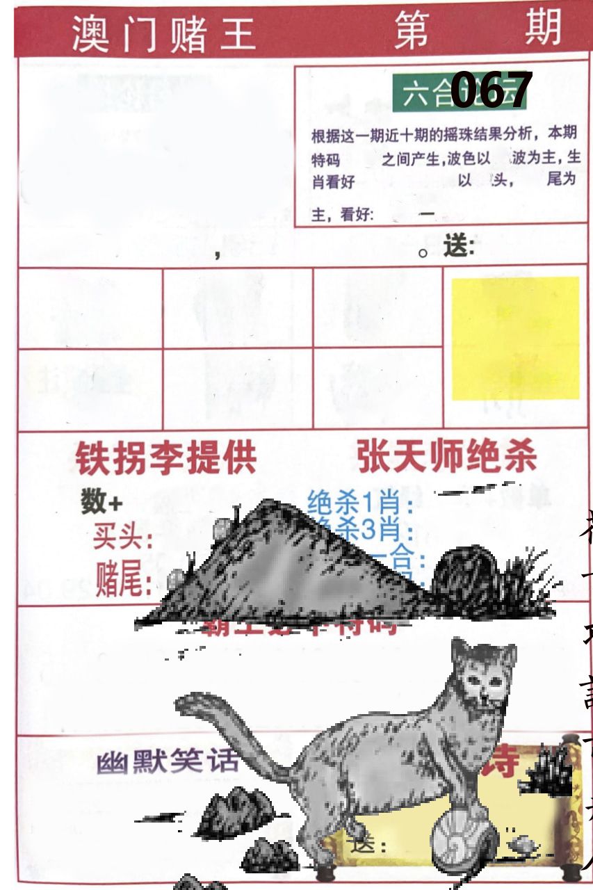 澳门堵王 第67期