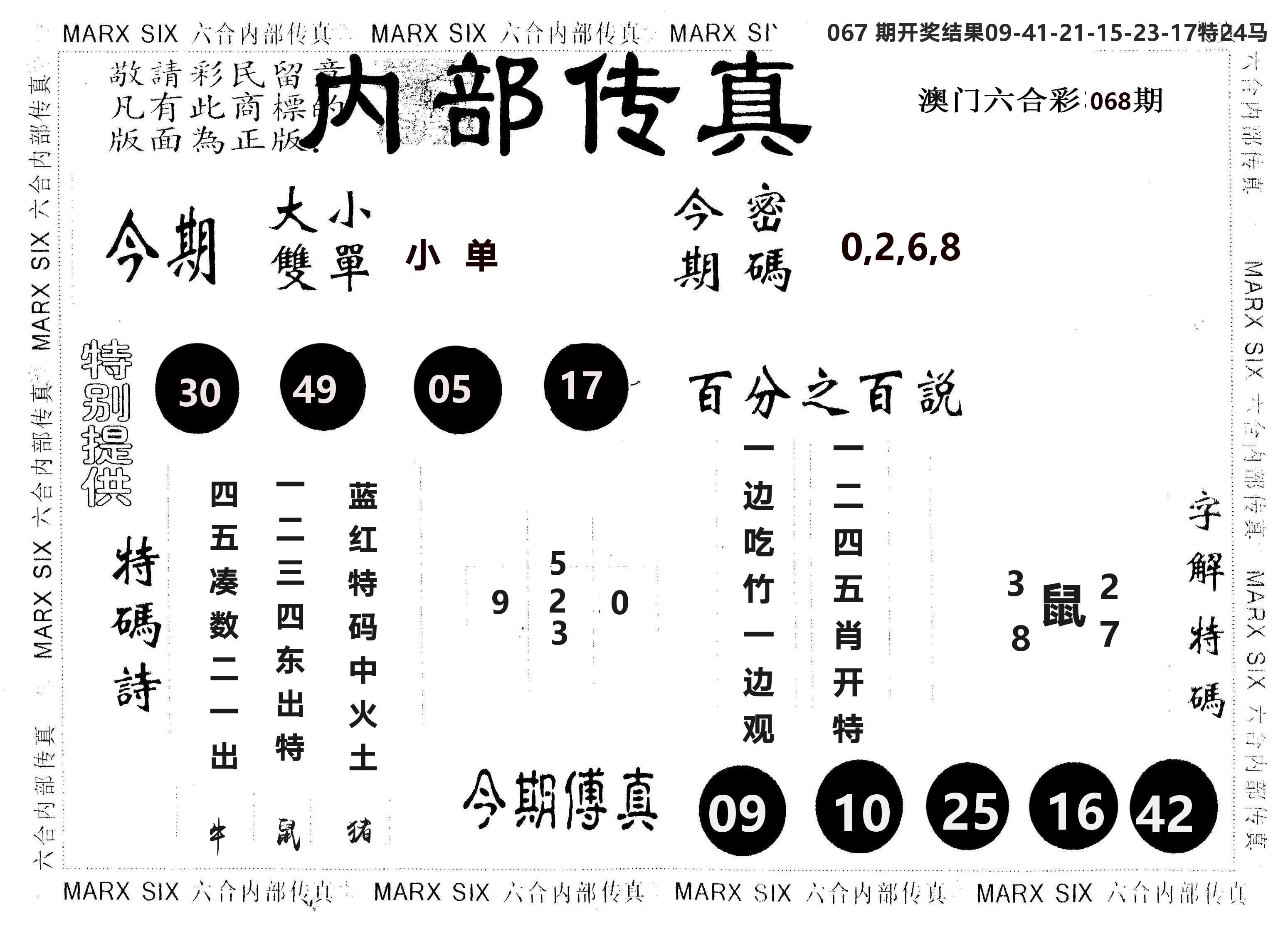 另版内部传真 第68期