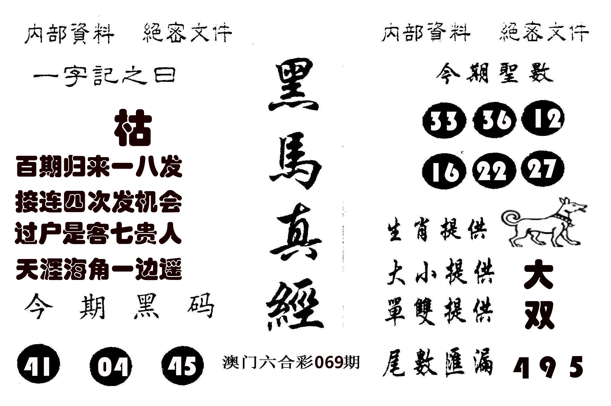 黑马真经 第69期