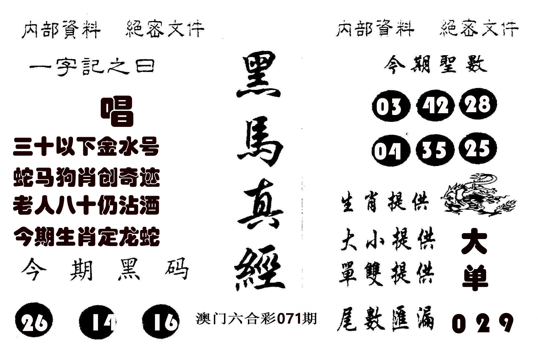 黑马真经 第71期