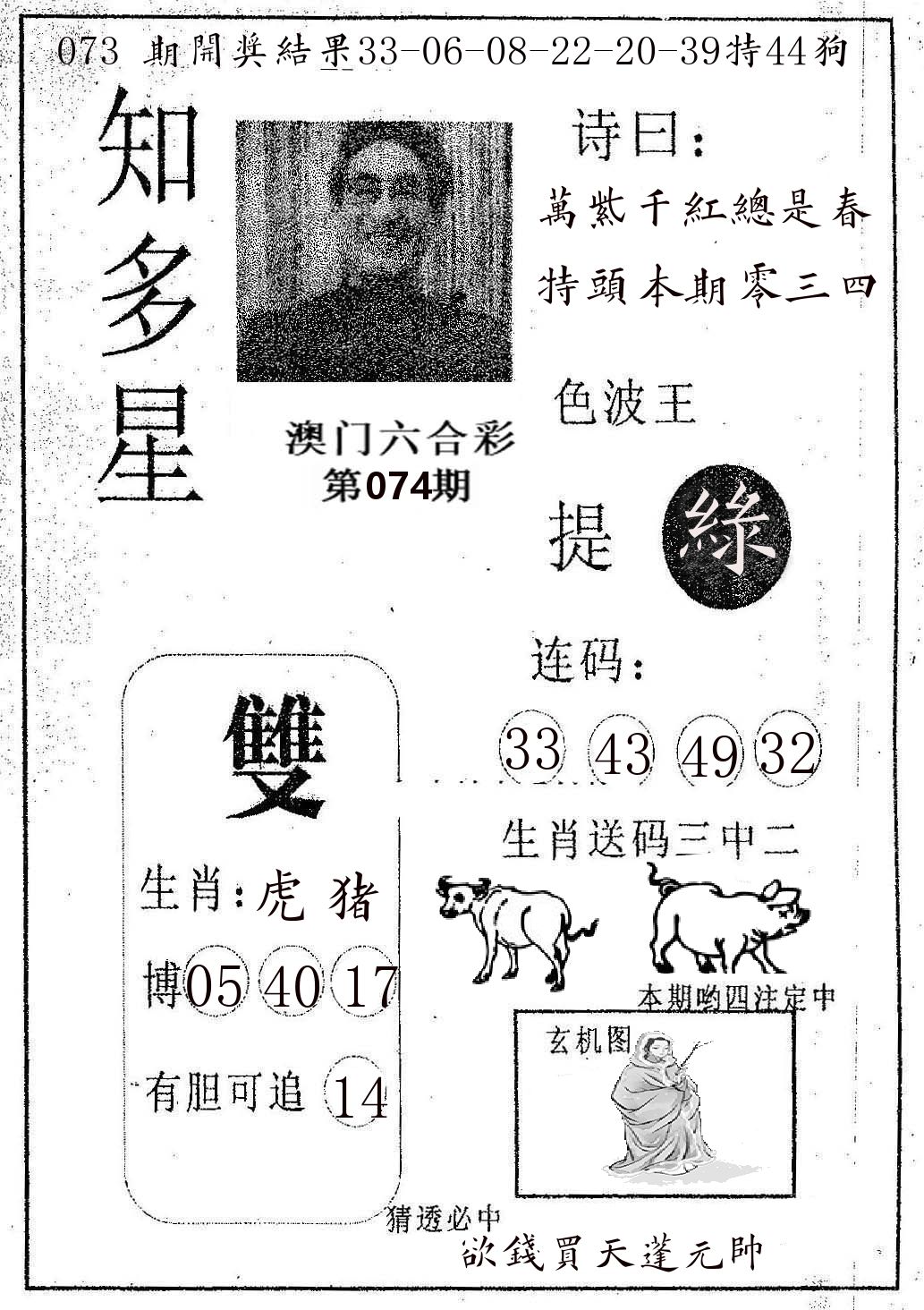 知多星 第74期