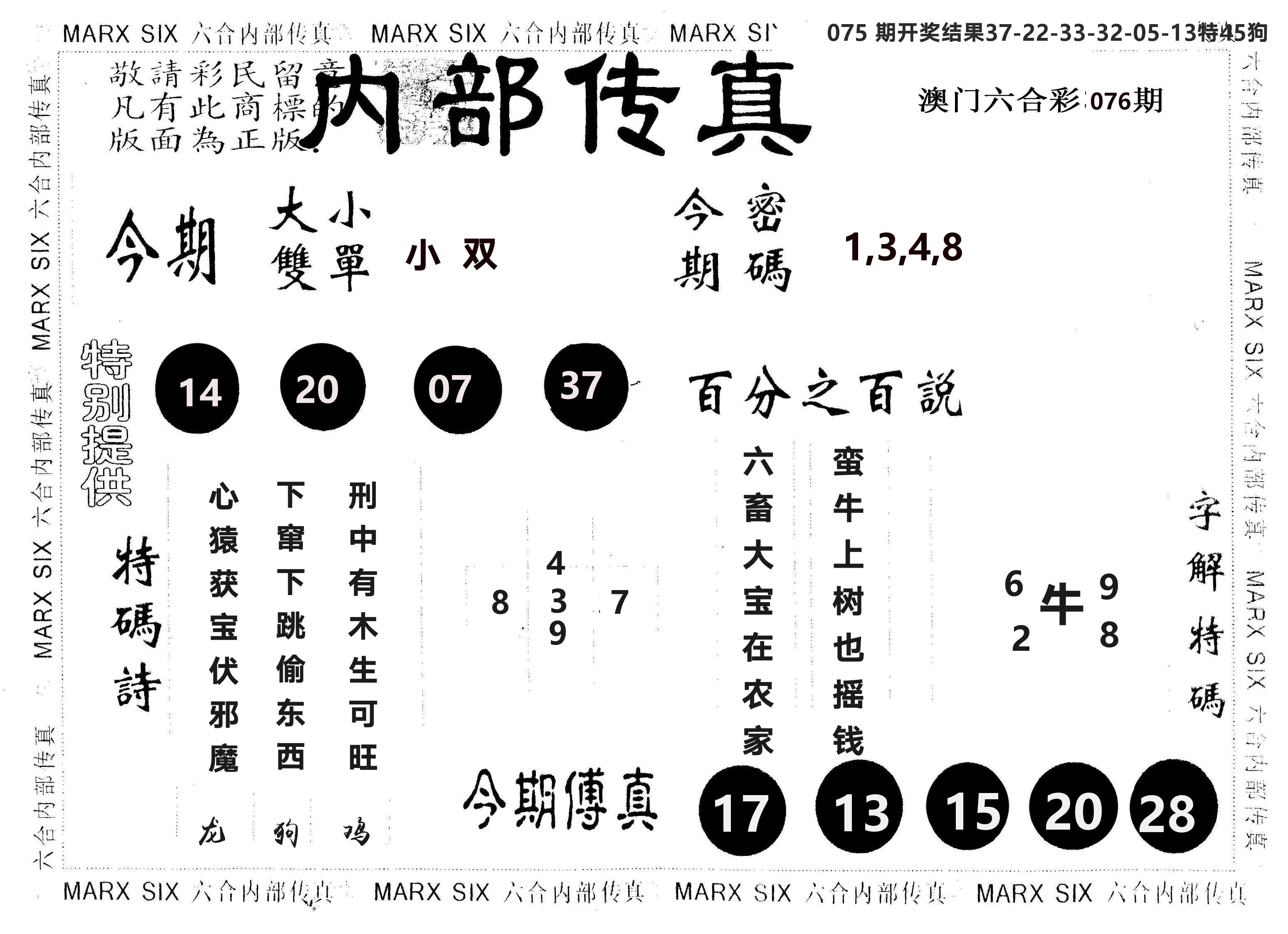 另版内部传真 第76期