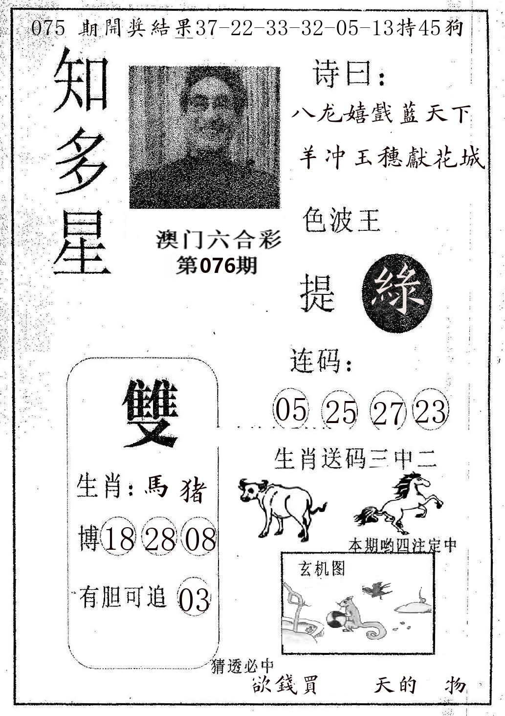 知多星 第76期
