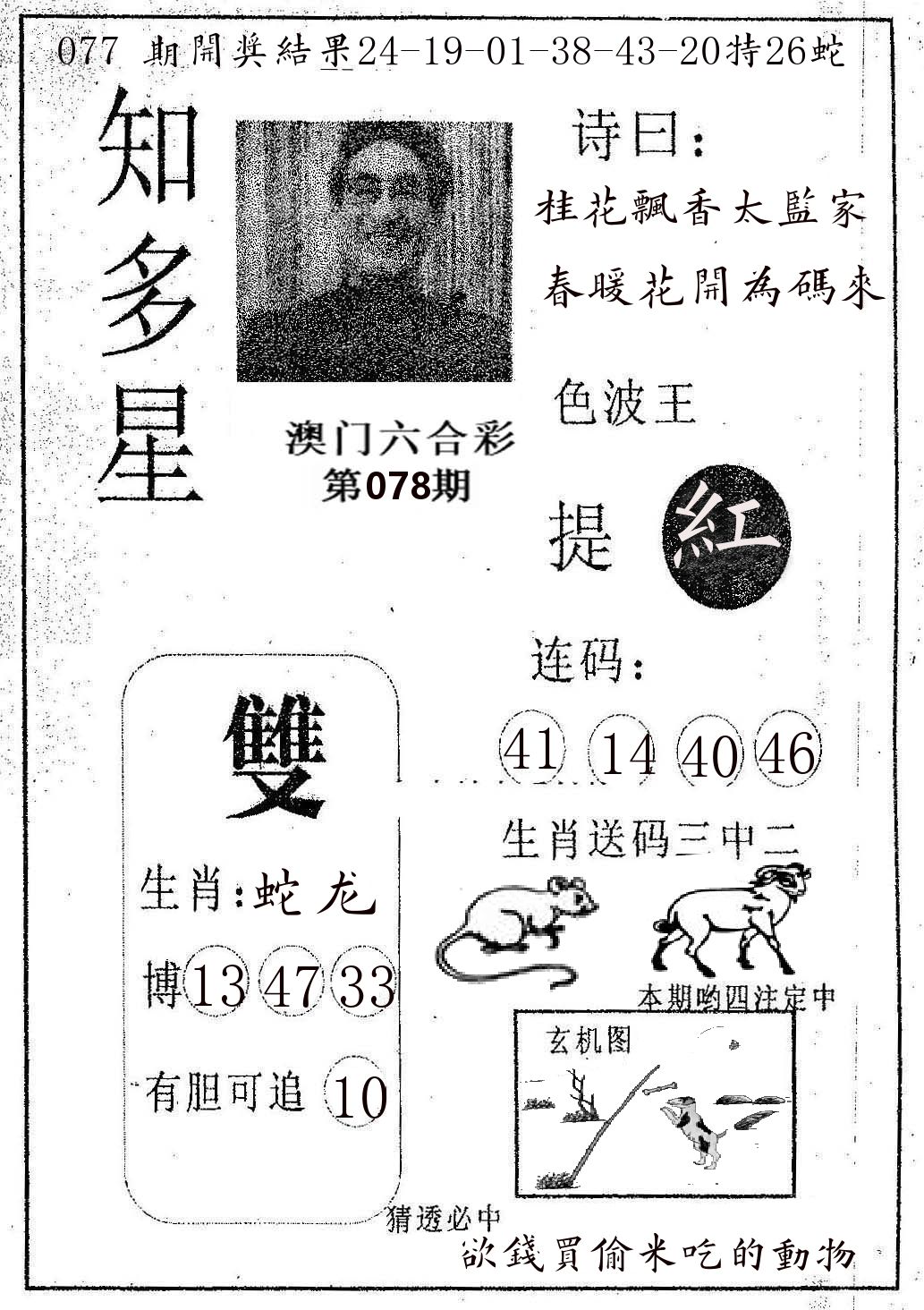 知多星 第78期