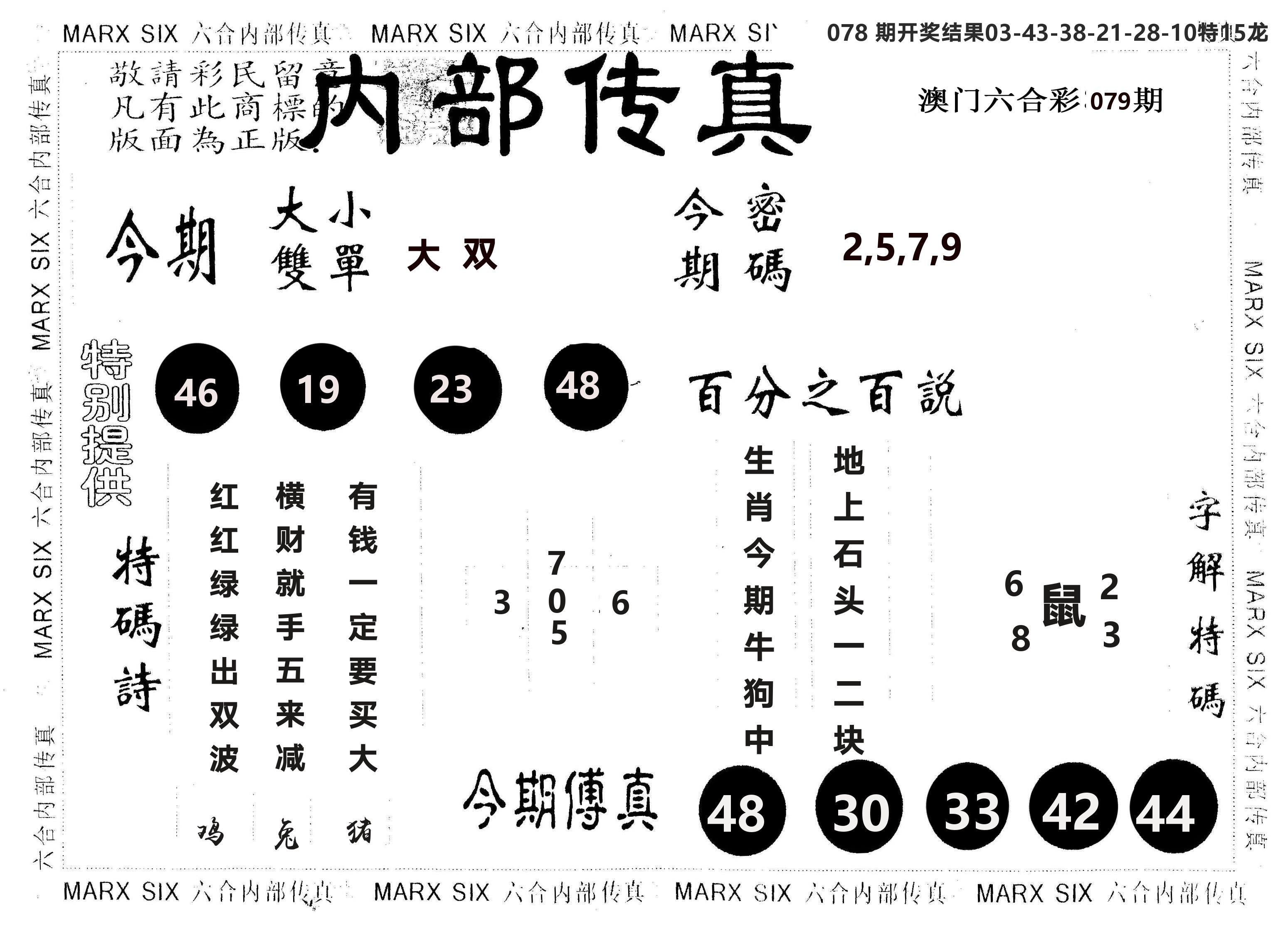 另版内部传真 第79期