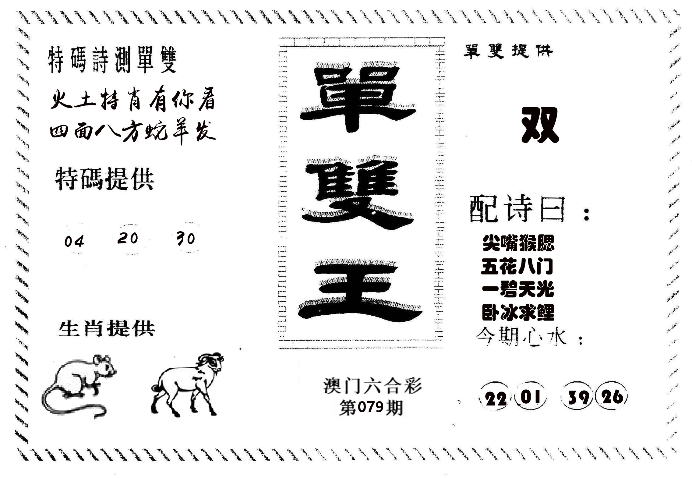 单双王B 第79期