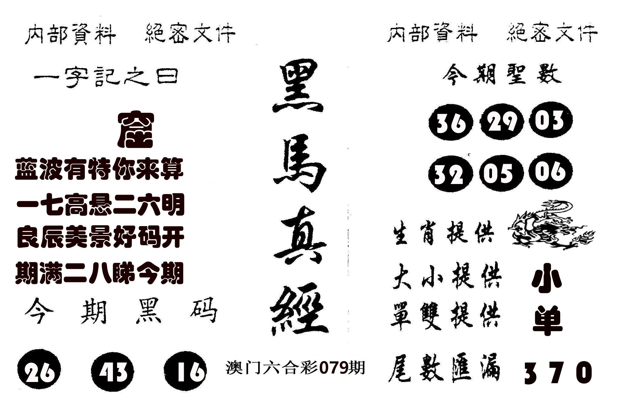 黑马真经 第79期