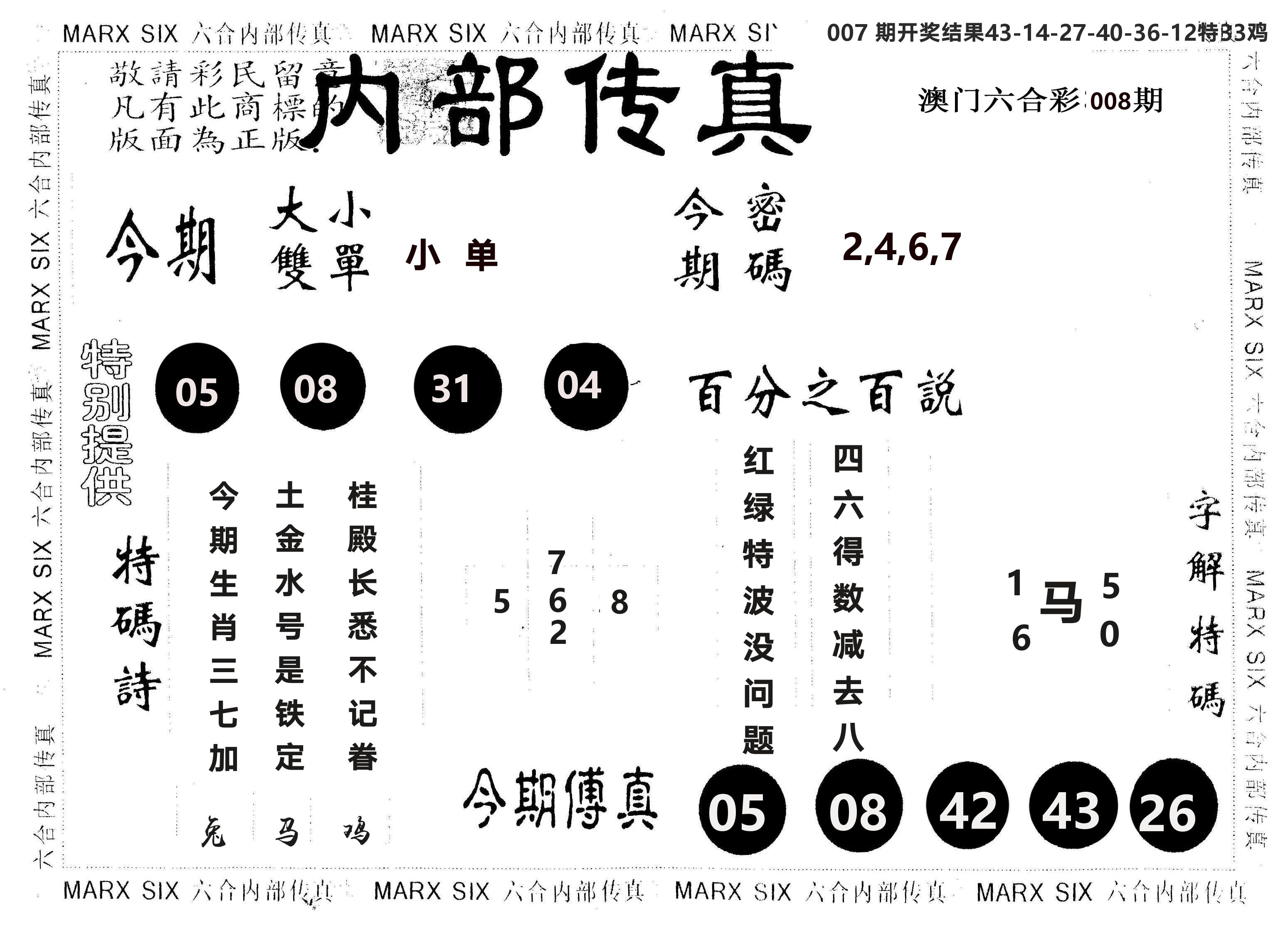 另版内部传真 第8期