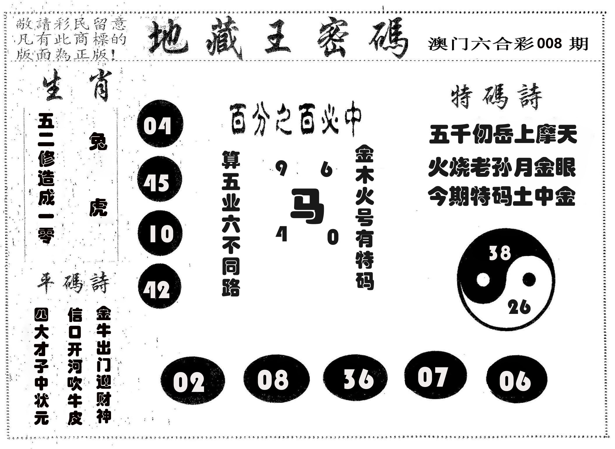 地藏王密码 第8期