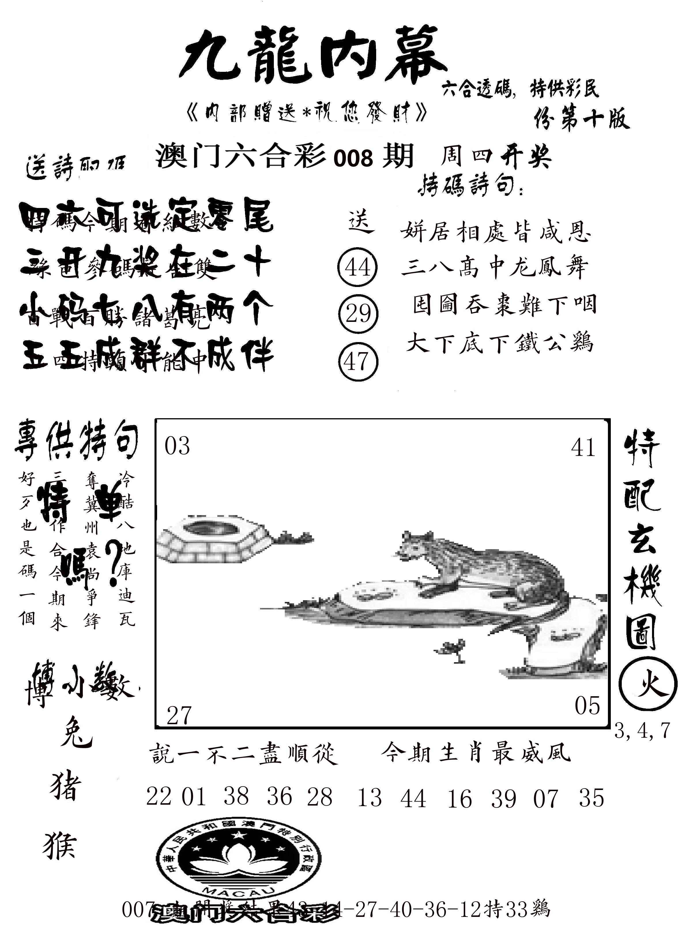 澳门传真2 第8期