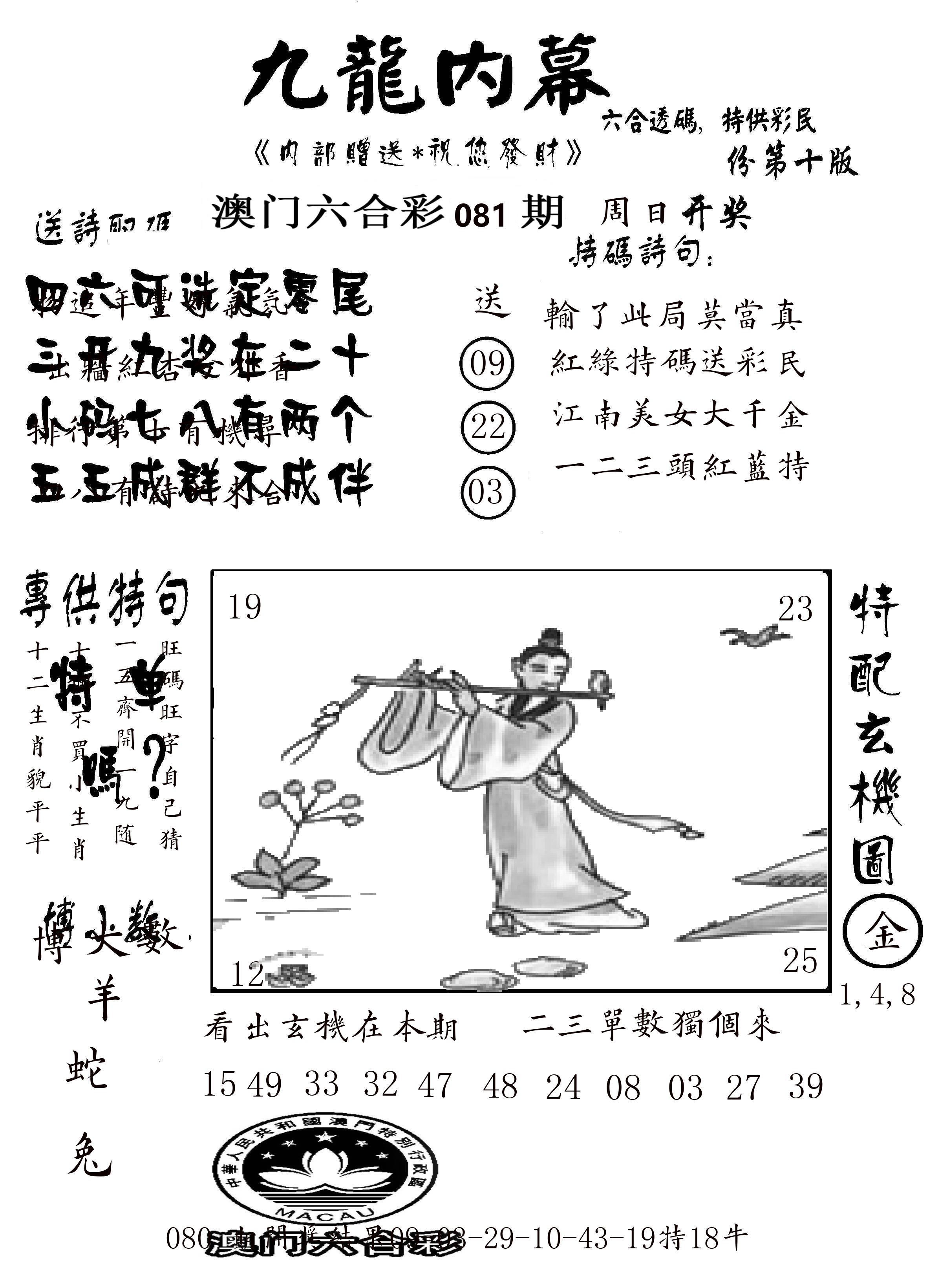 澳门传真2 第81期
