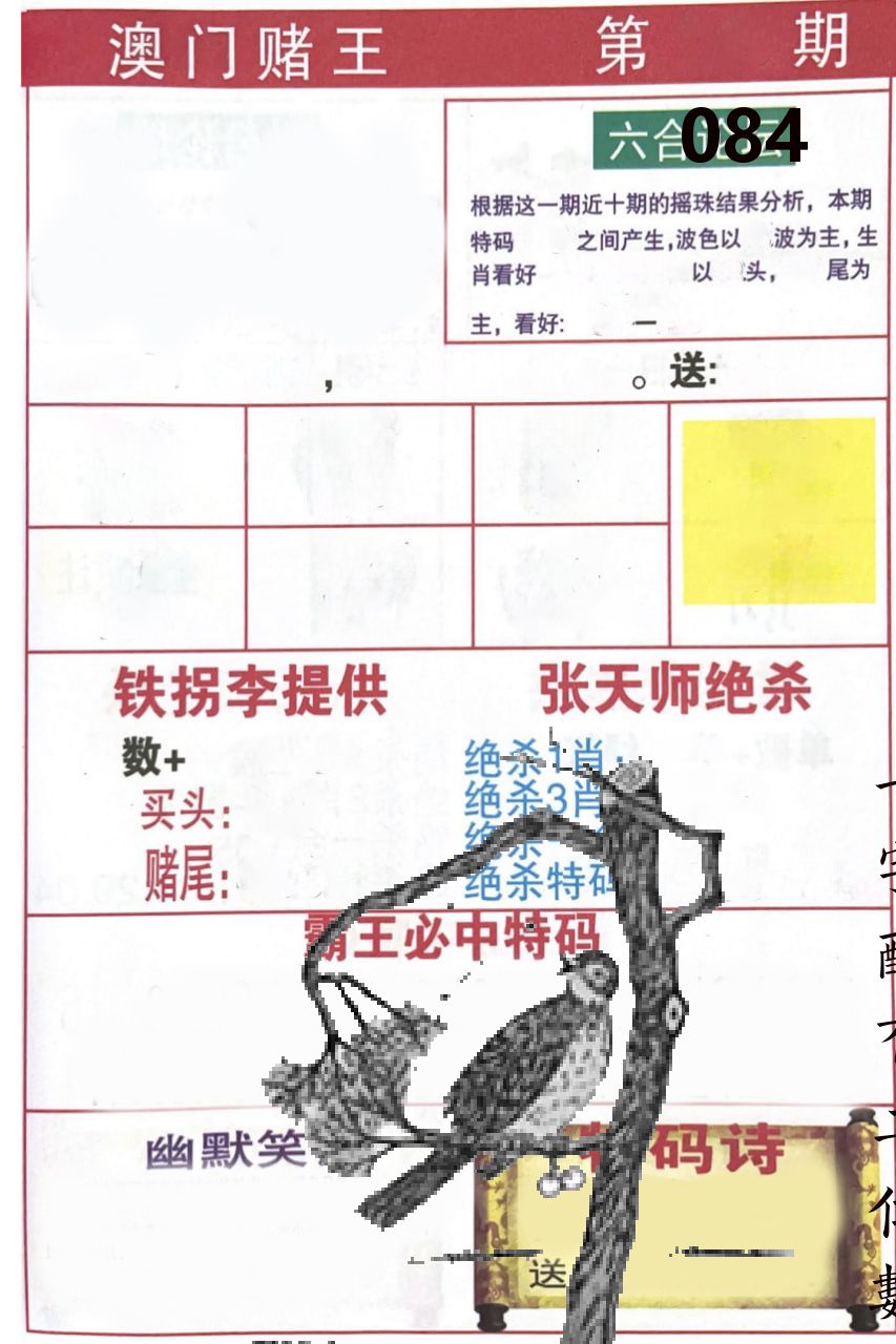 澳门堵王 第84期