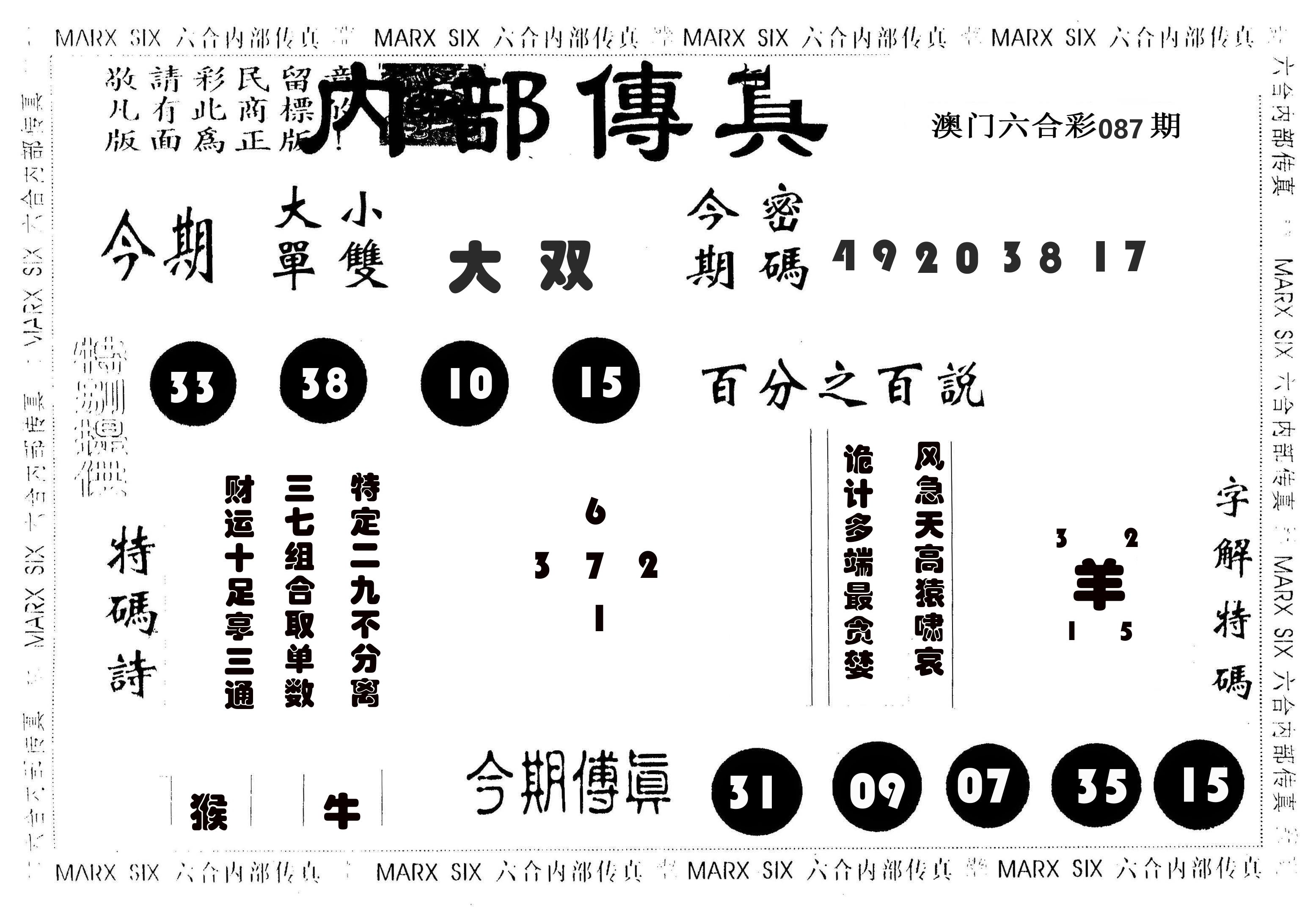 内部传真 第87期